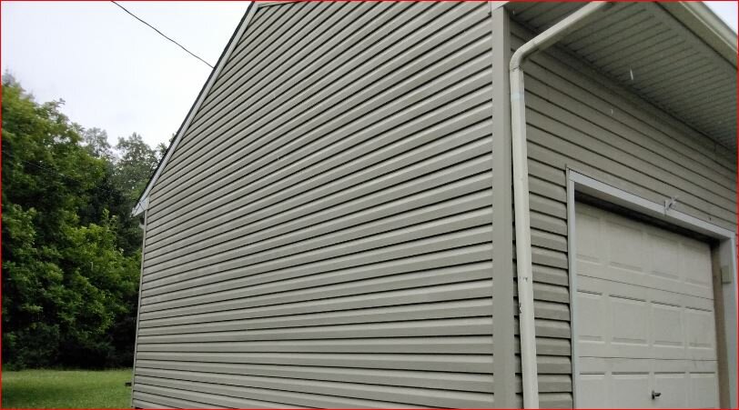 cleaned vinyl siding