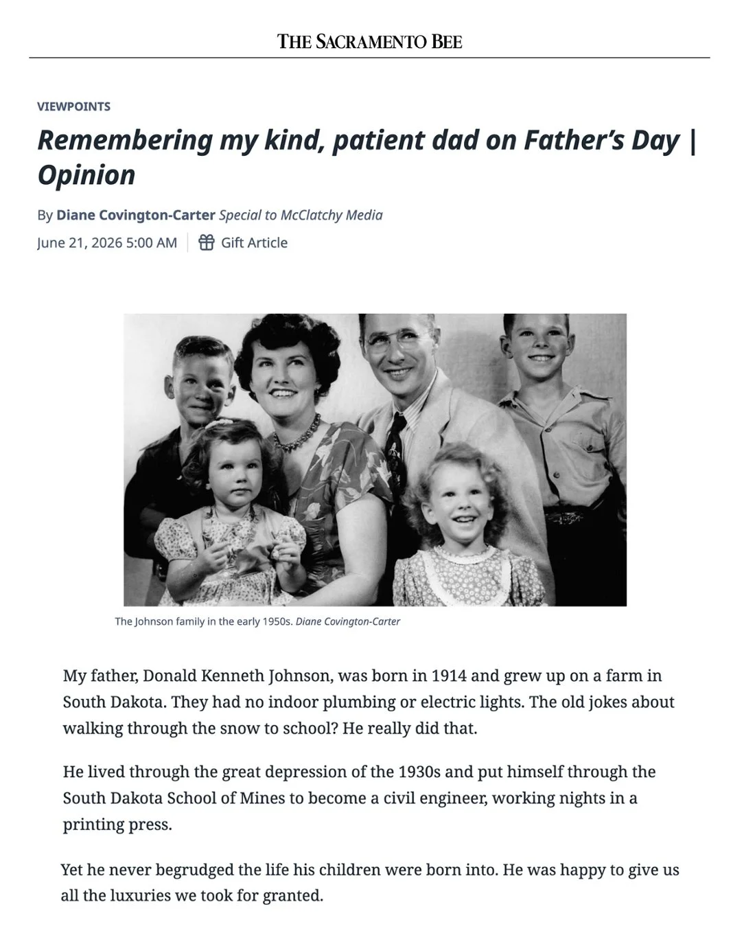 Remembering my kind, patient dad on Father's Day