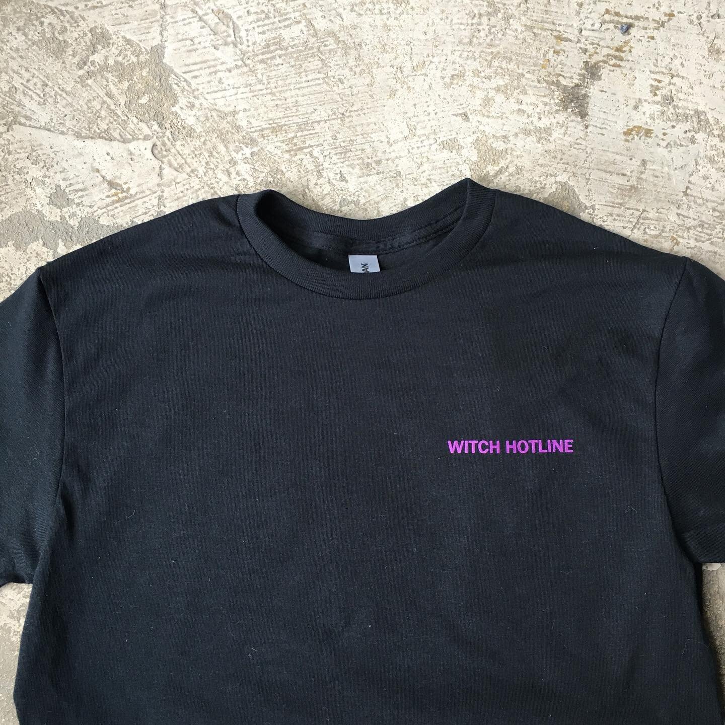 Cool new Witch Hotline shirts for @heinzfeller featuring artwork by @the.art.of.arthur . Grab em today at the East Village Zine Fair while supplies last!