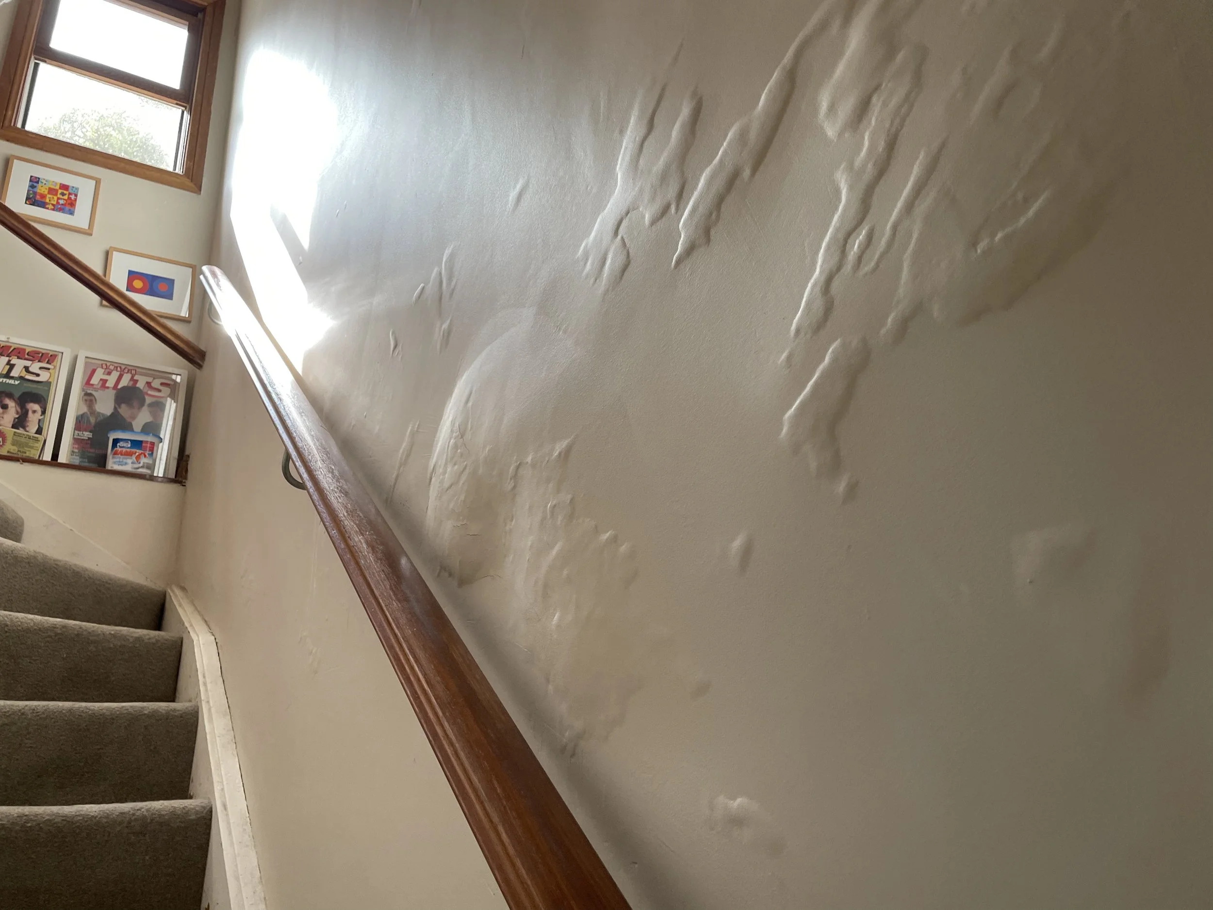 Bubbling paint due to high moisture