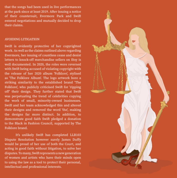Taylor Swift and the Law — QUT Law Society