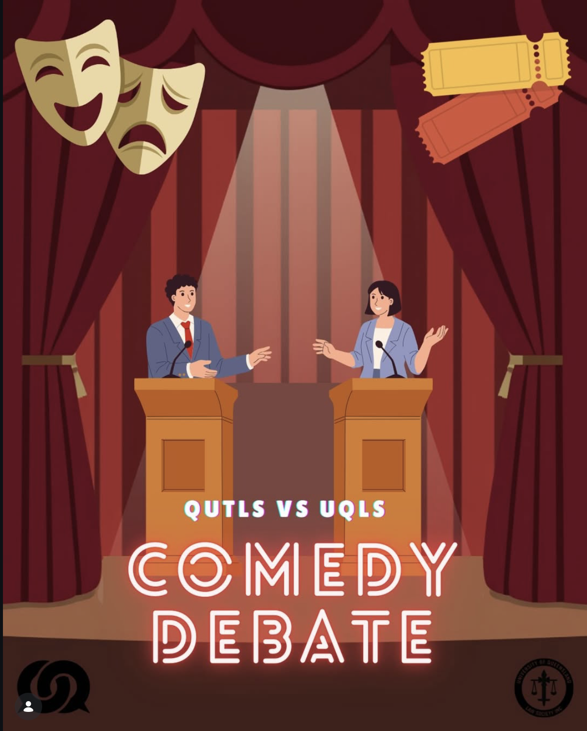 QUTLS x UQLS Comedy Debate