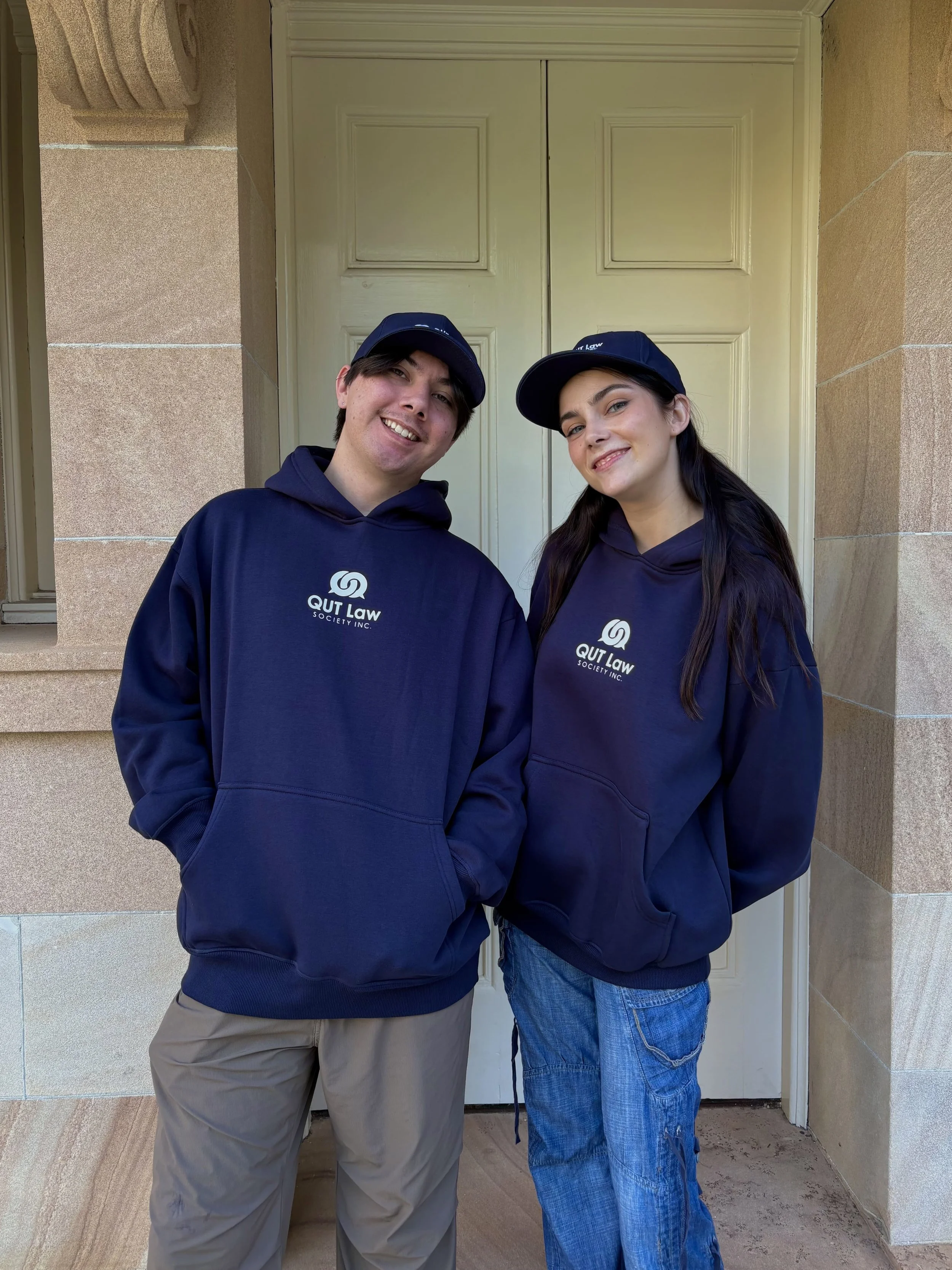 QUTLS Navy Blue Hoodie