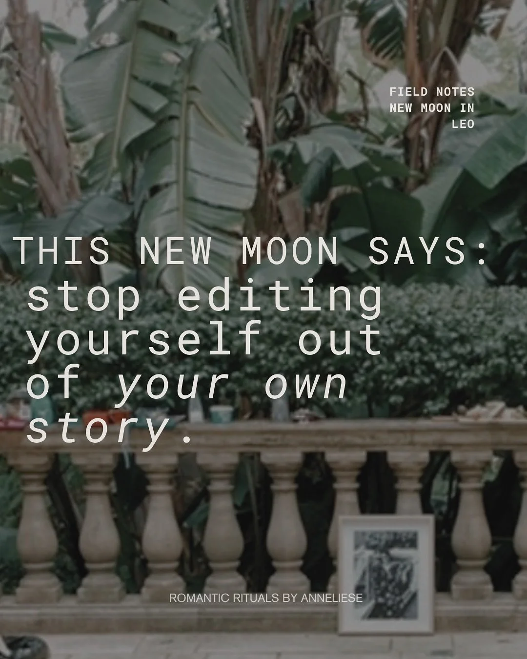 Happy Leo New Moon cosmic babes!

Before you manifest being &lsquo;seen&rsquo; ask yourself, does your body feel safe being visible? Or are you just armouring up in aesthetics and calling it self-expression?

With Pluto in the mix this New Moon is al