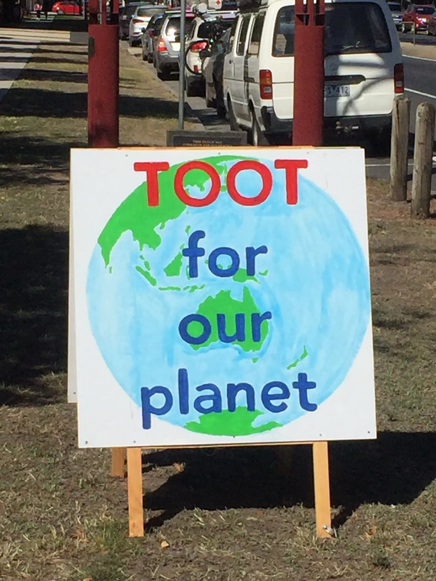 Sign at Fridays for Future, 2021