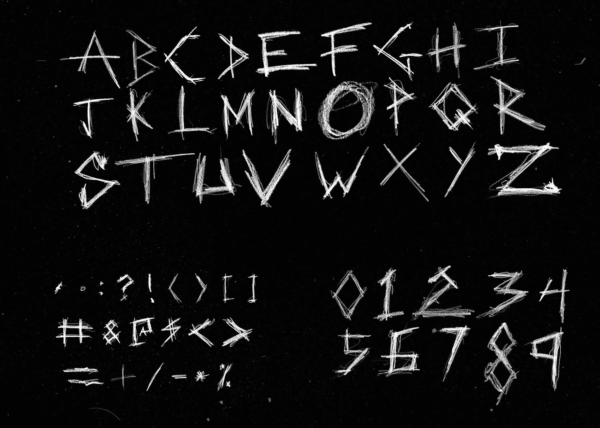 SCRATCH Animated Font