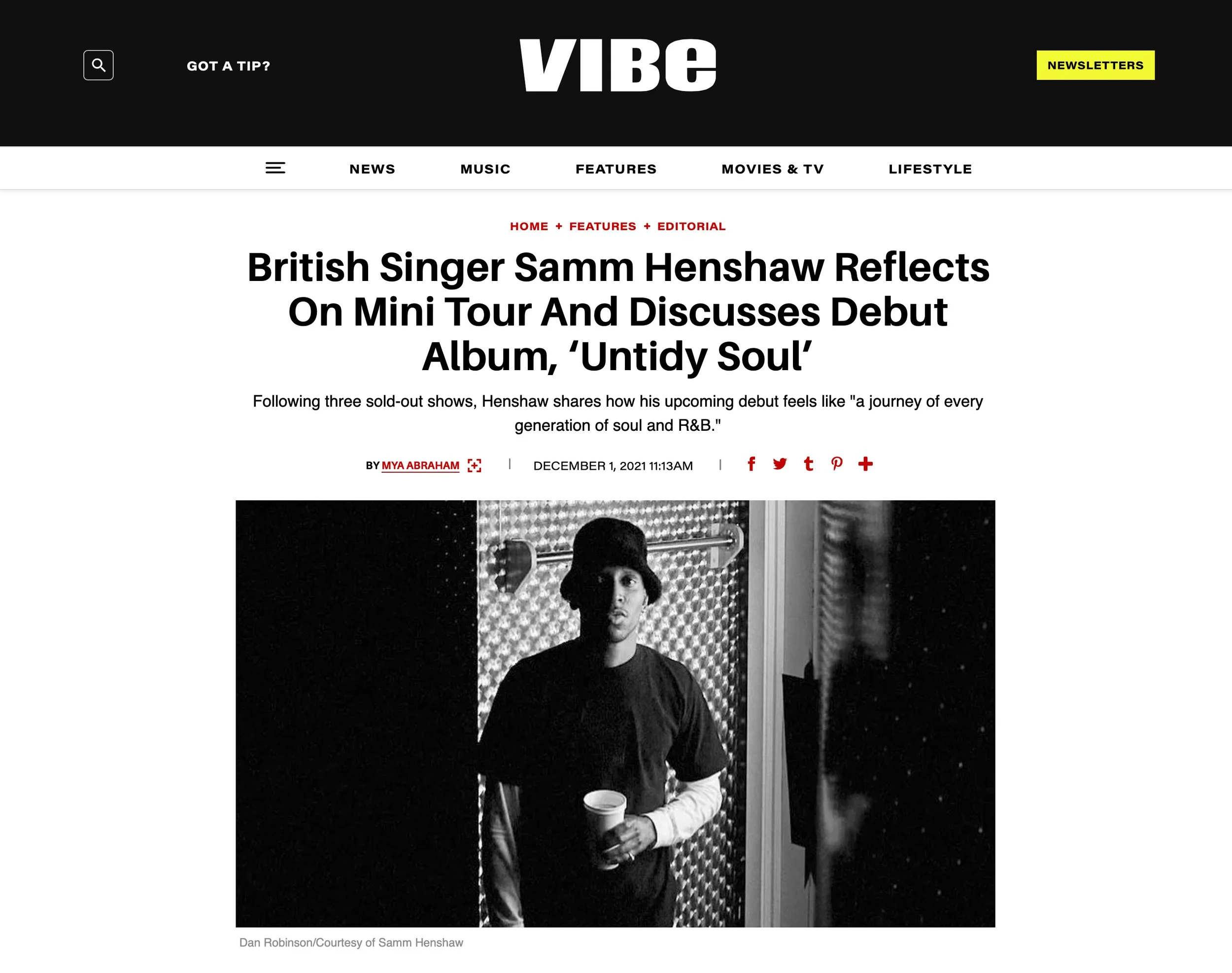 Dan Robinson - Samm Henshaw - Vibe