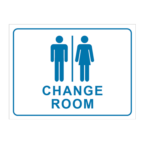 Urban Print | Safety Sign | Bathroom Sign | Changing Room Sign - Blue ...