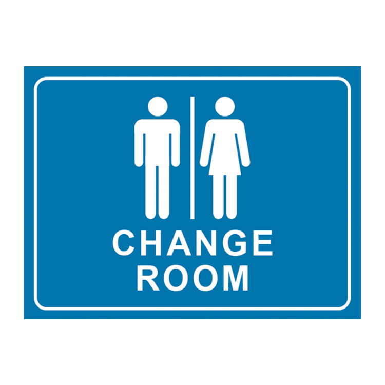 Urban Print | Safety Sign | Bathroom Sign | Toilet Sign - Blue | NZ ...