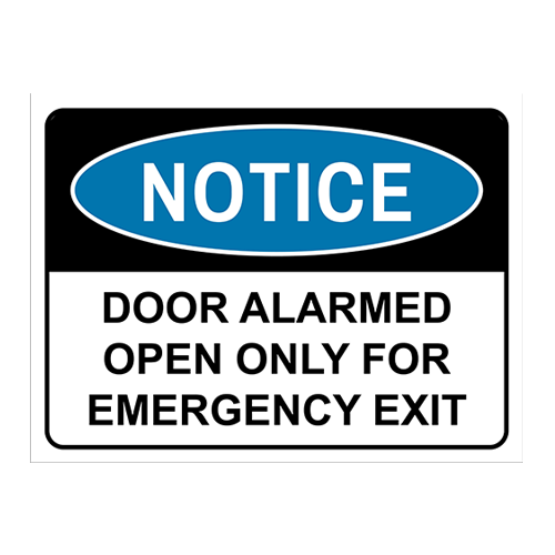 Door Alarmed Open Only For Emergency Exit Sign.png