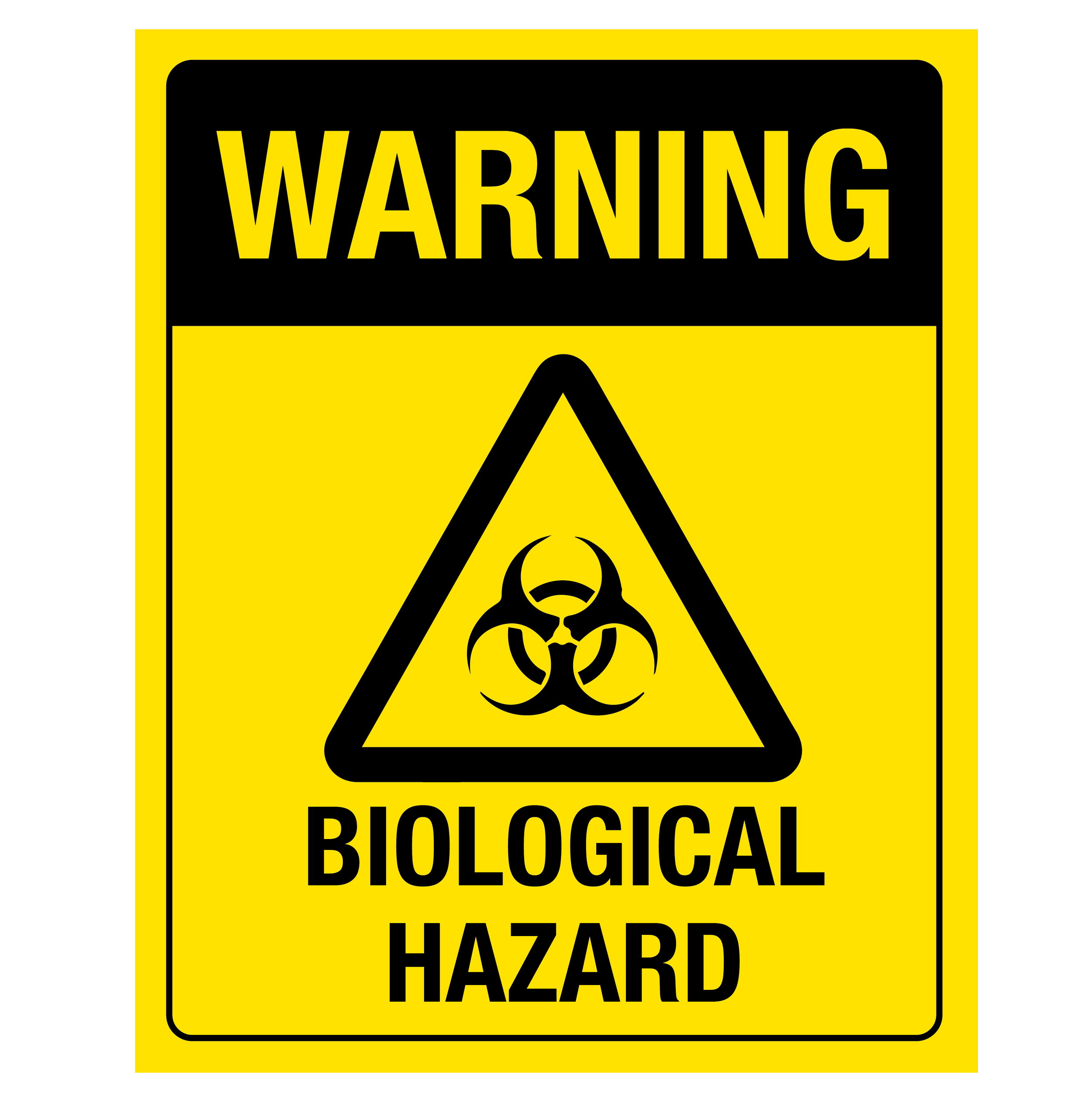 Warning Biological Hazard Sign