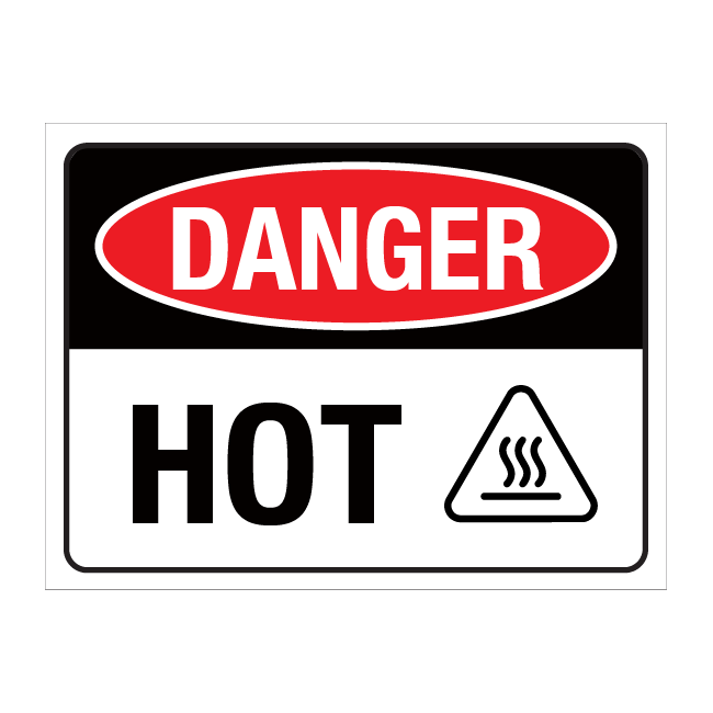 Danger Hot Sign