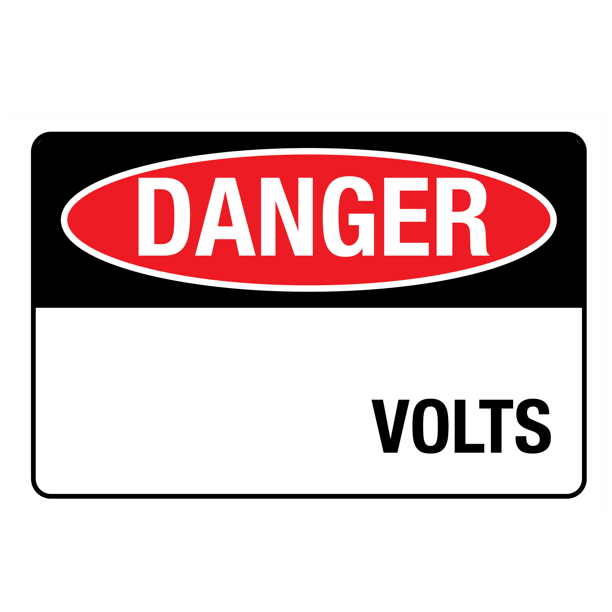 Danger Custom Volt Signs