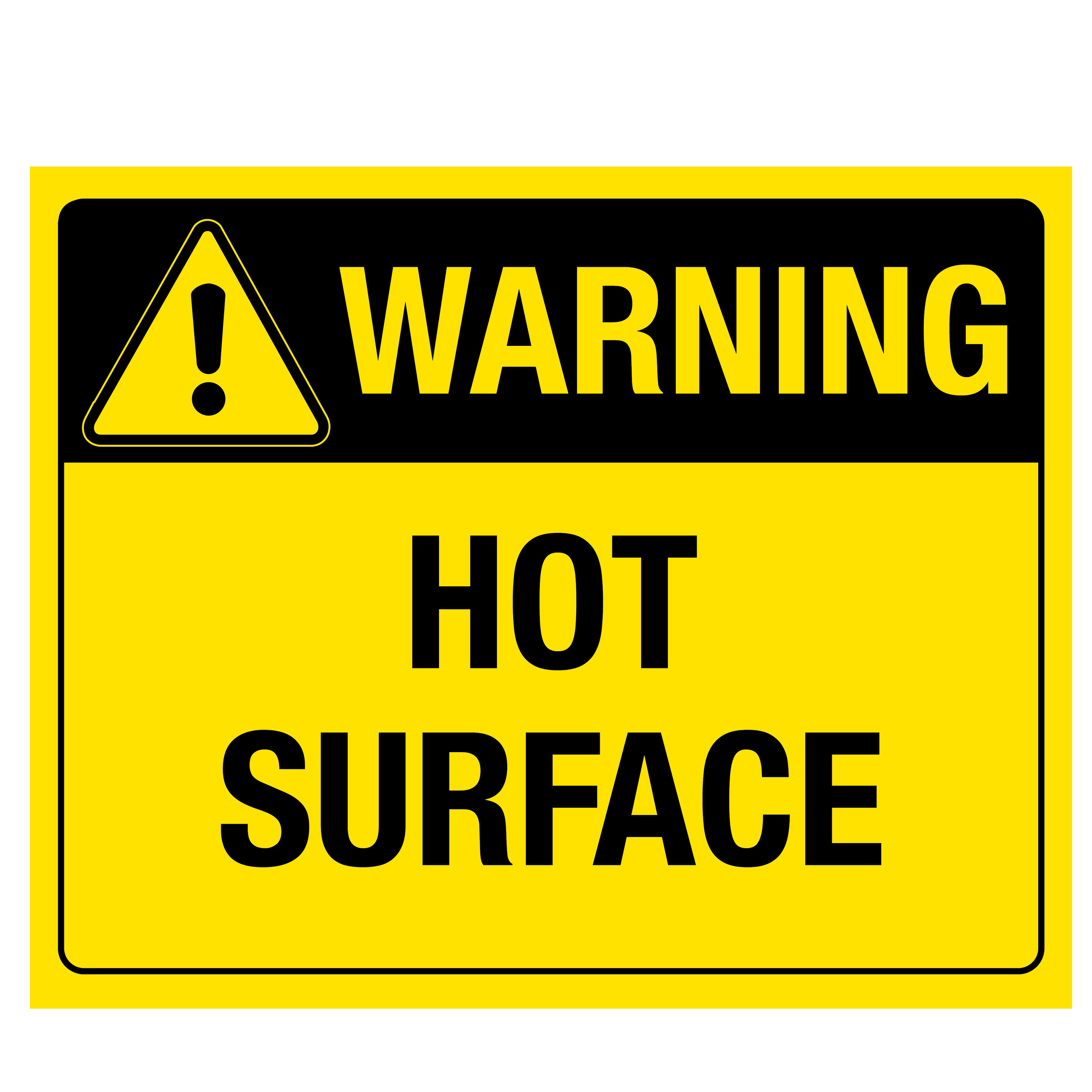 Hot Surface Signs