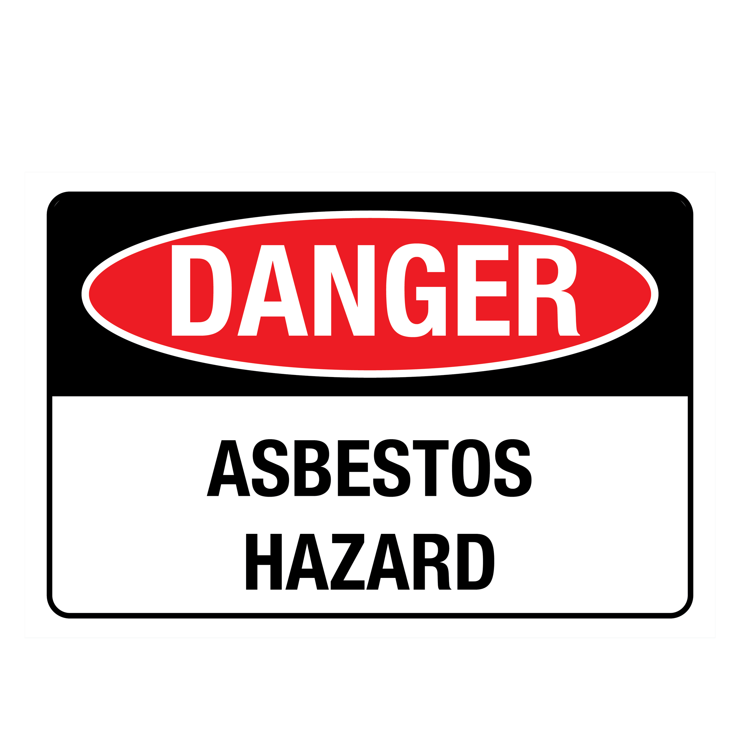 Danger Asbestos Sign