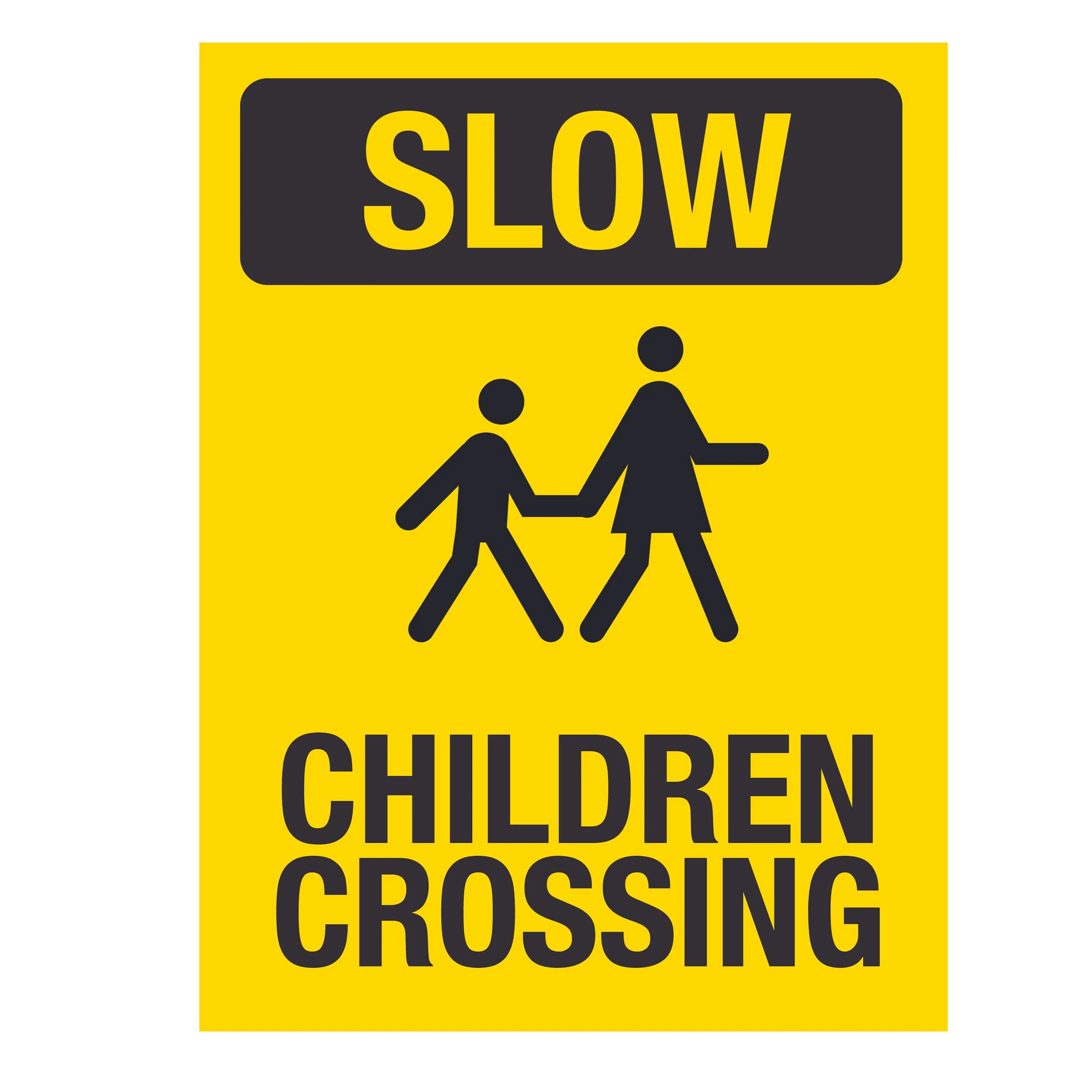 Slow Children Crossing Sign