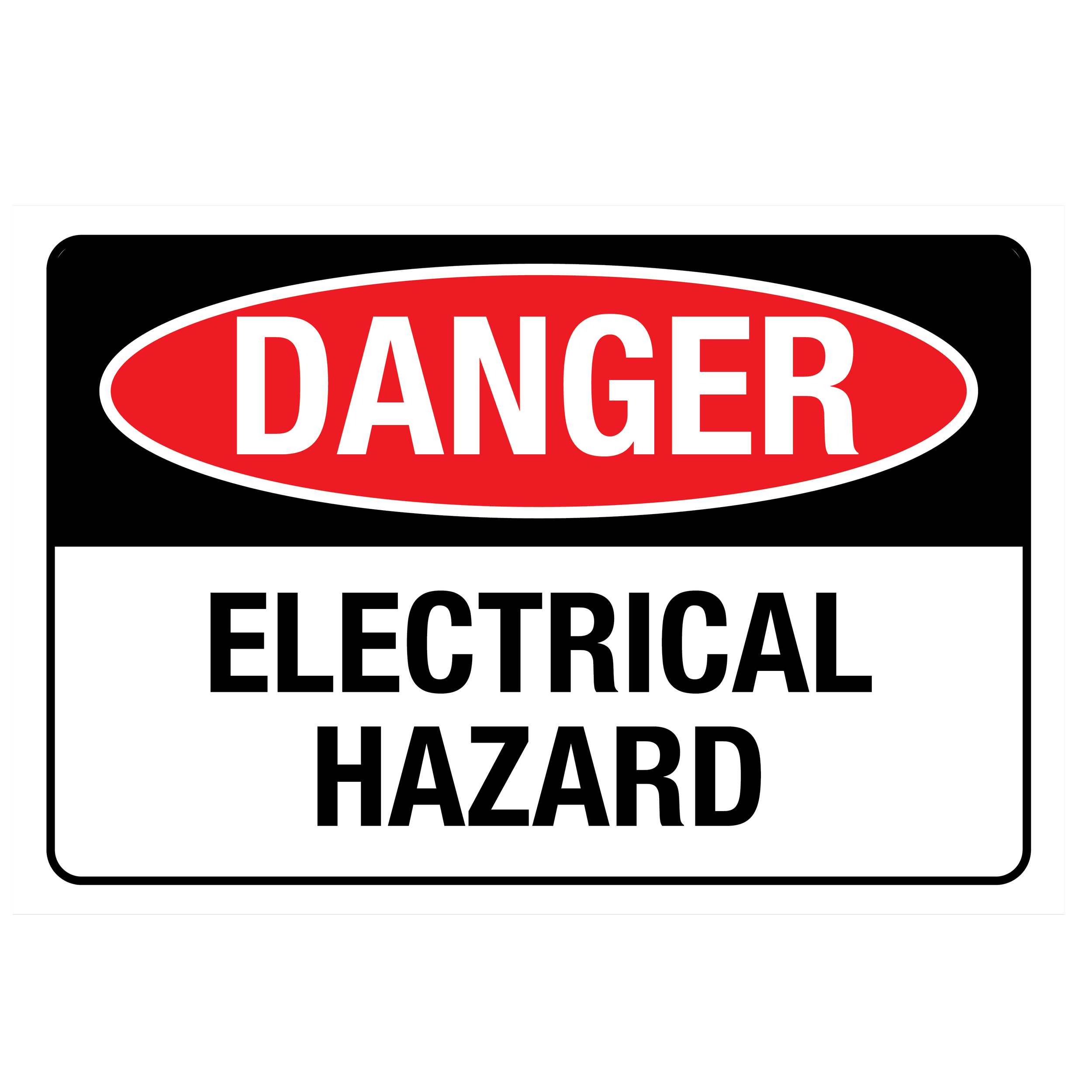 Danger Electrical Hazard Sign