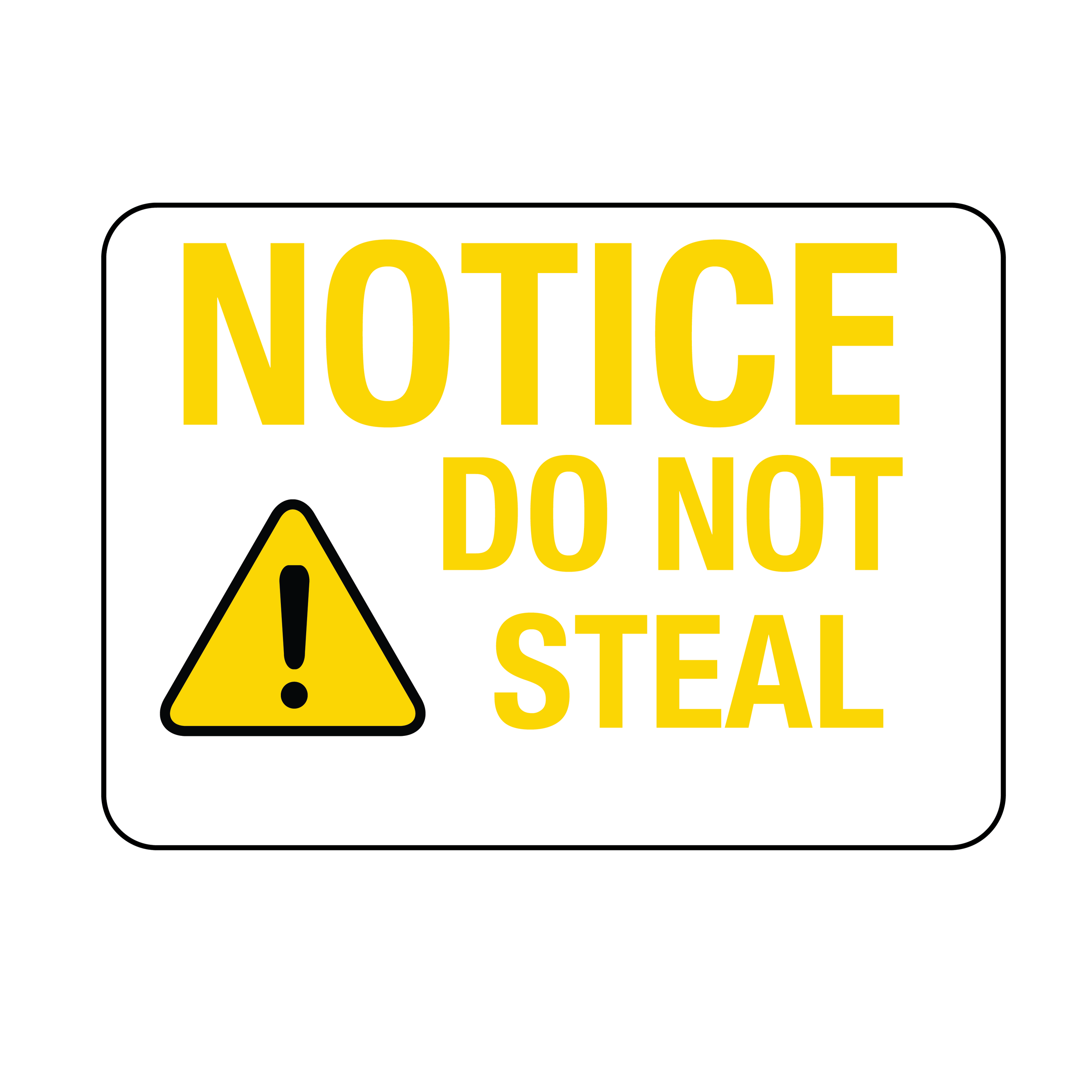 Do Not Steal Sign