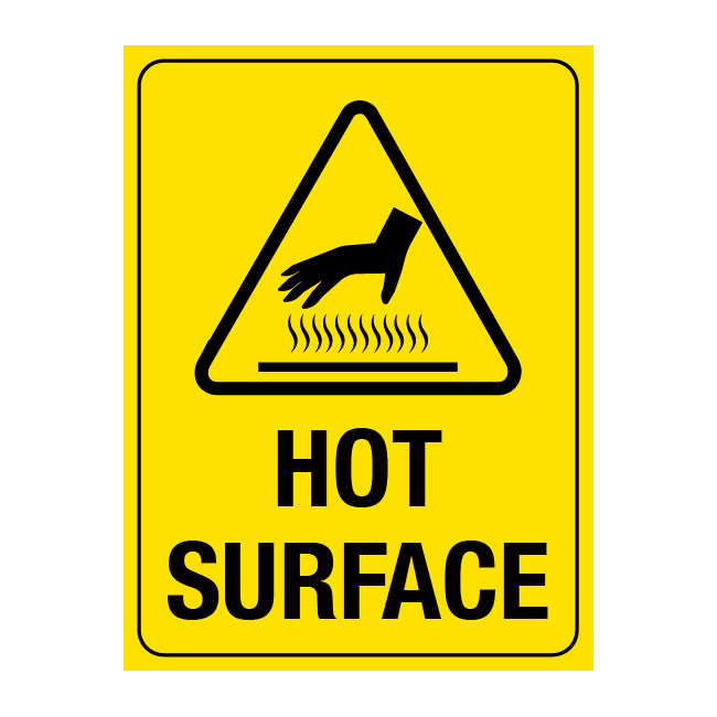 Hot Surface Sign