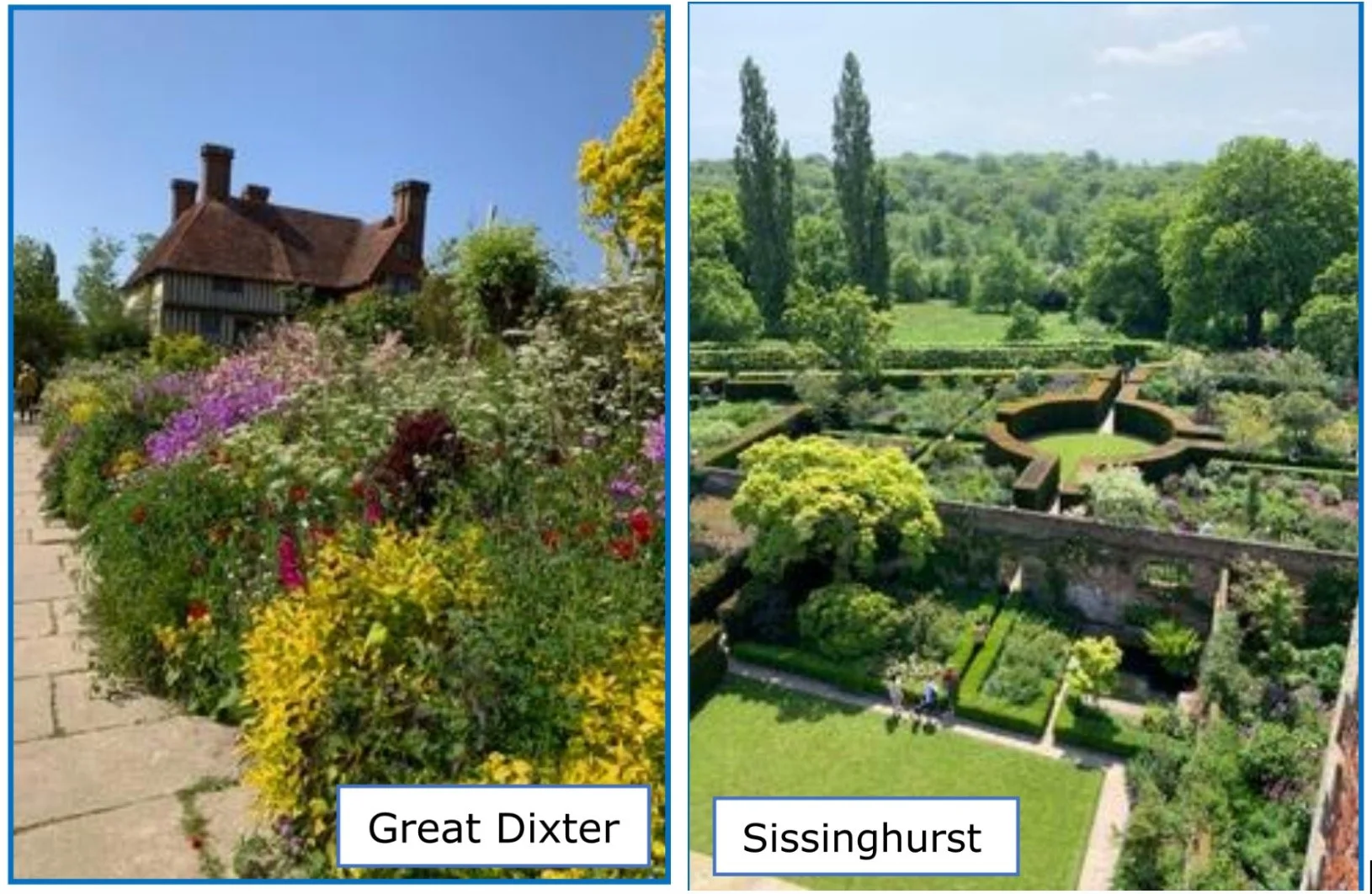 ‘In an English country garden’