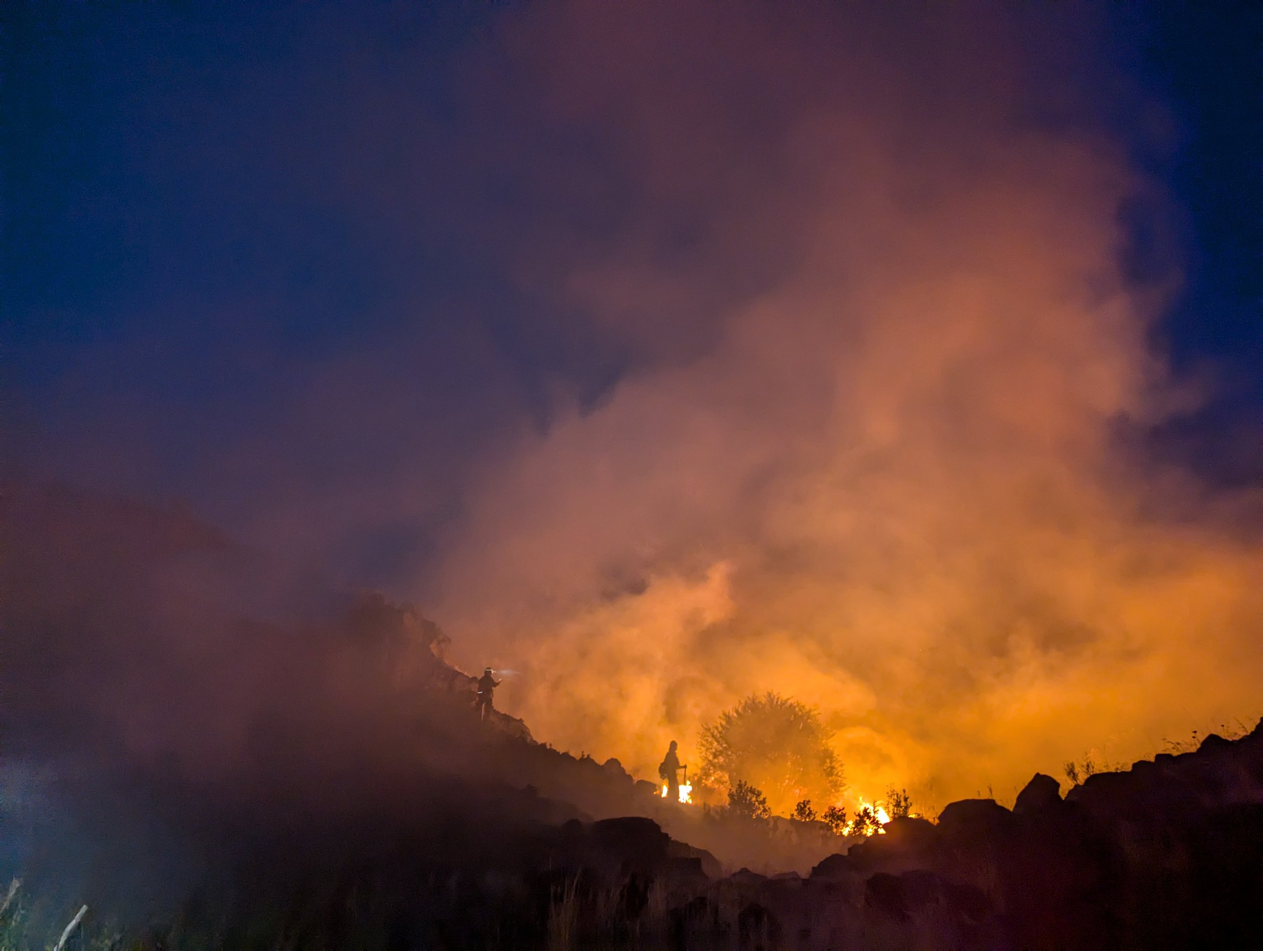 Firefighters. Dallesport Fire, July 28, 2024