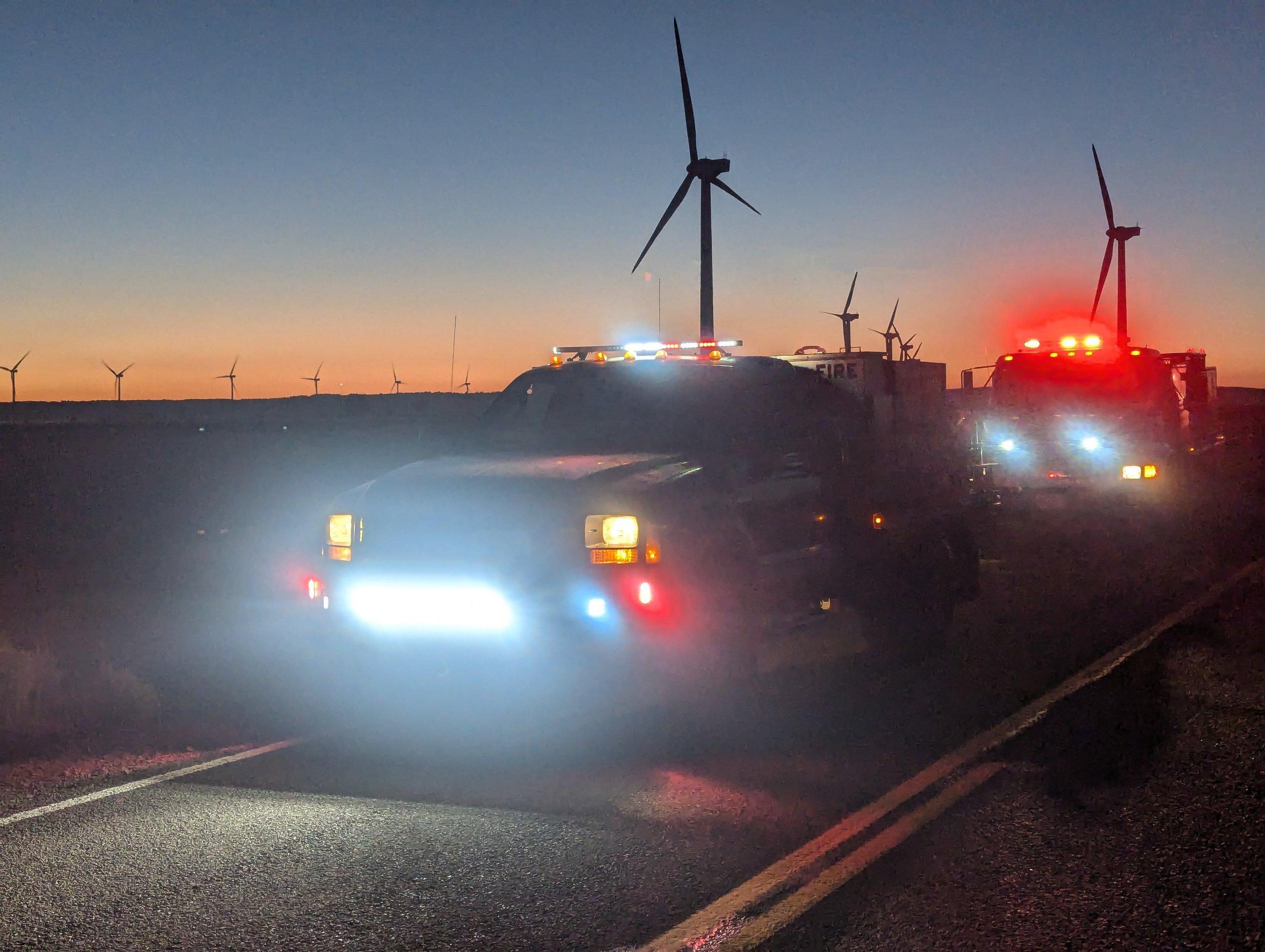 Brush 1206 and Brush 1207 at the Bighorn Fire. July 24, 2024