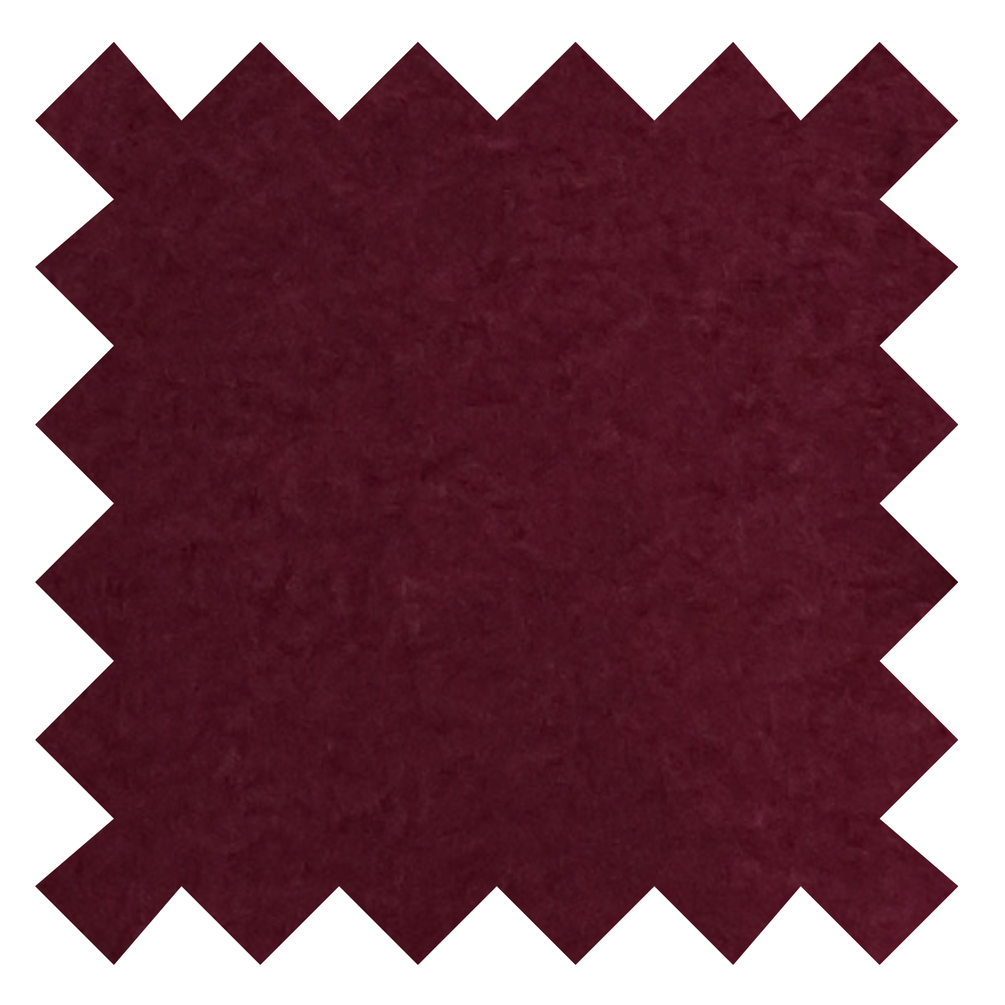 A close-up of a red/burgundy boiled wool