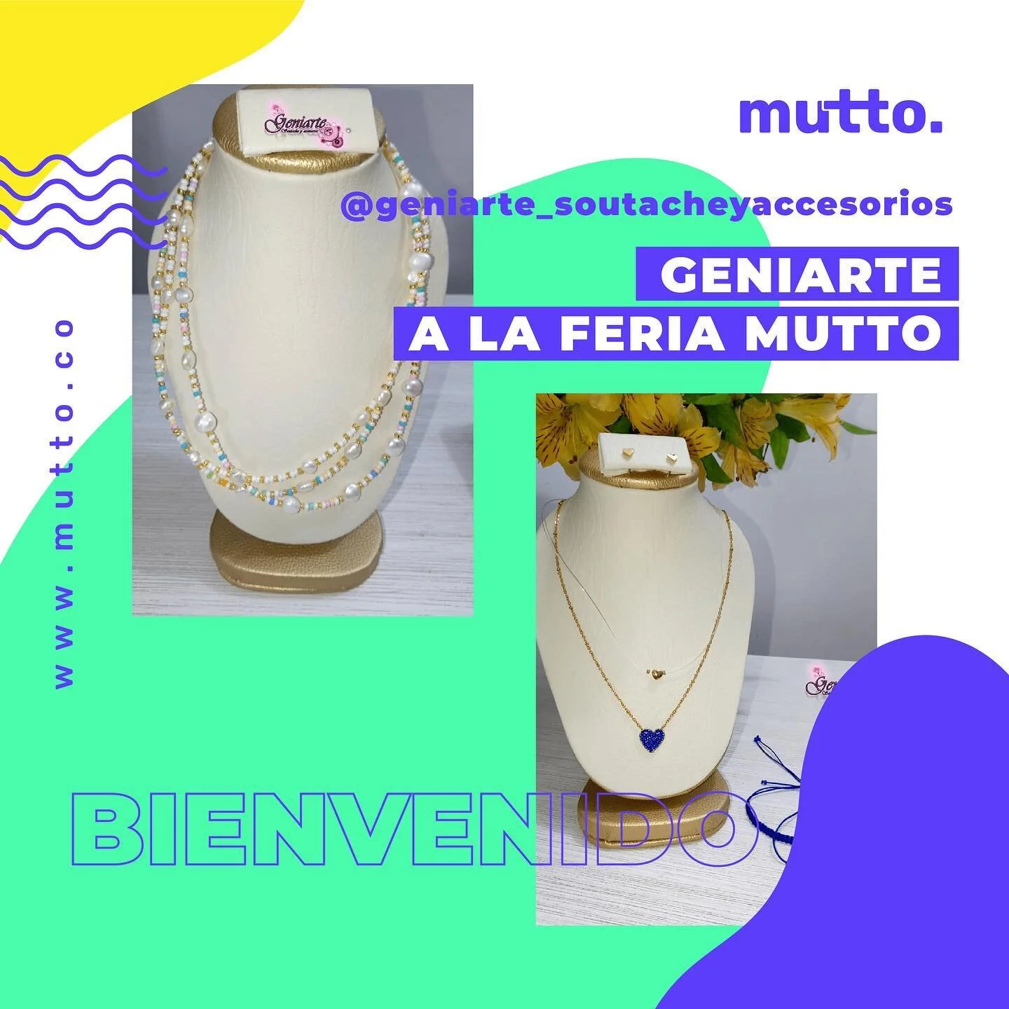🔥&iexcl;&Uacute;ltimo diaaa de Feria!!! A&uacute;n est&aacute;s a tiempo para venir y conocer todos los accesorios que tiene @geniarte_soutacheyaccesorios para tiii🤩

Te esperamos en la cra 7 #120-20 en Zula - Usaqu&eacute;n 

#accesorios #accesori