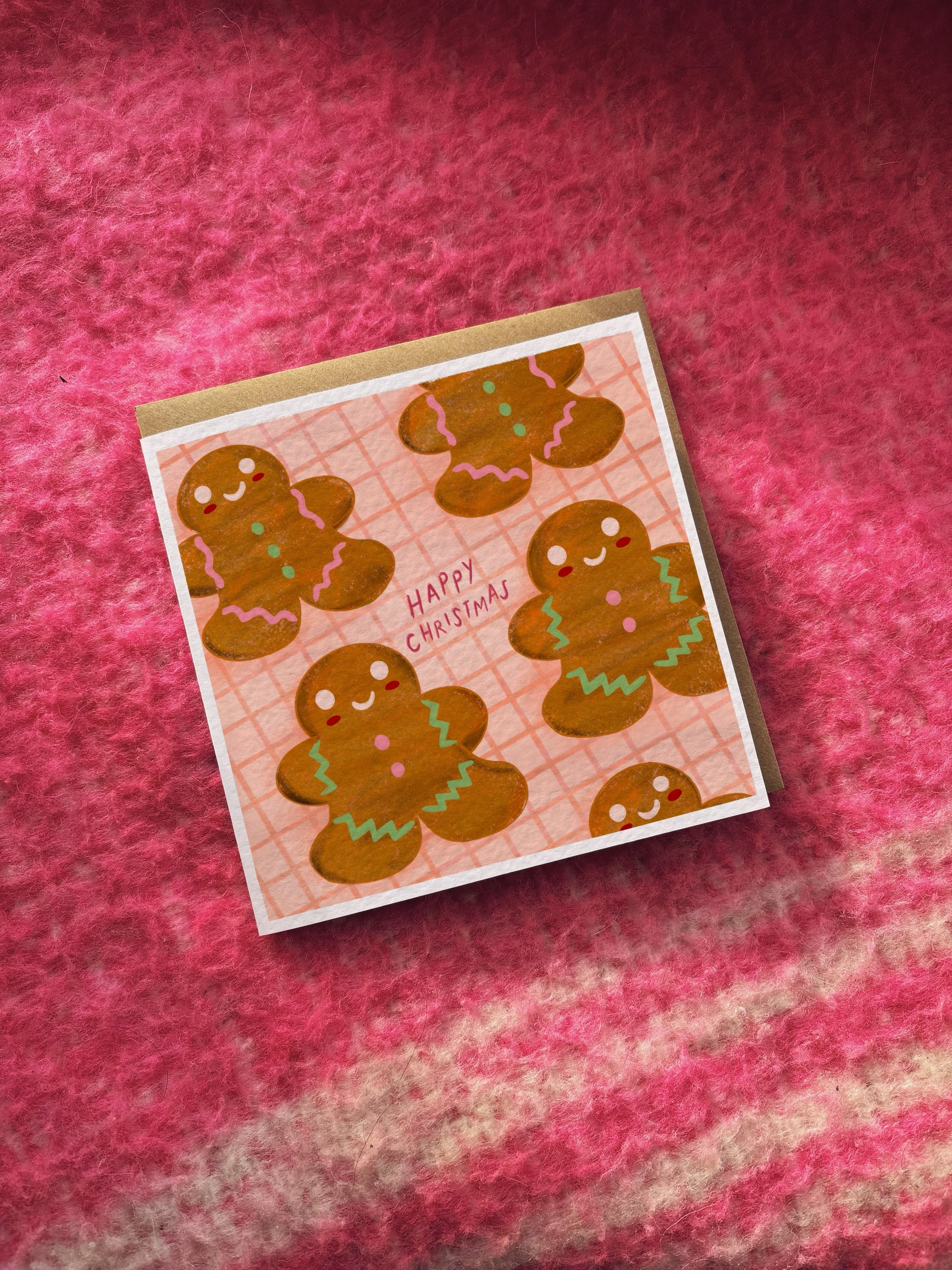 Gingerbread Friends Christmas card