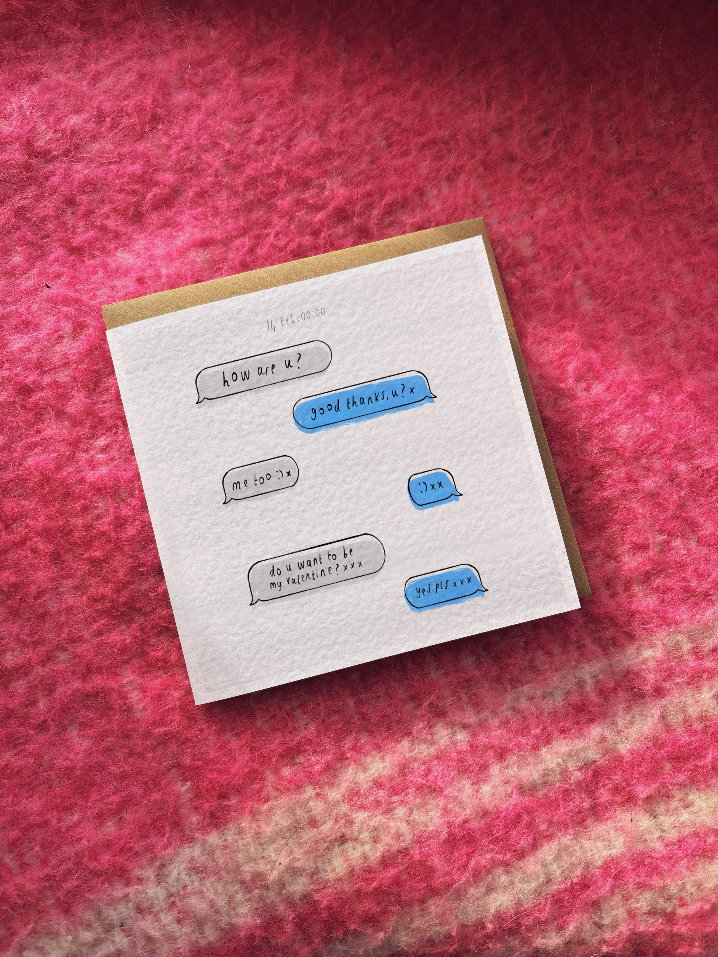 Valentines Day Texts card