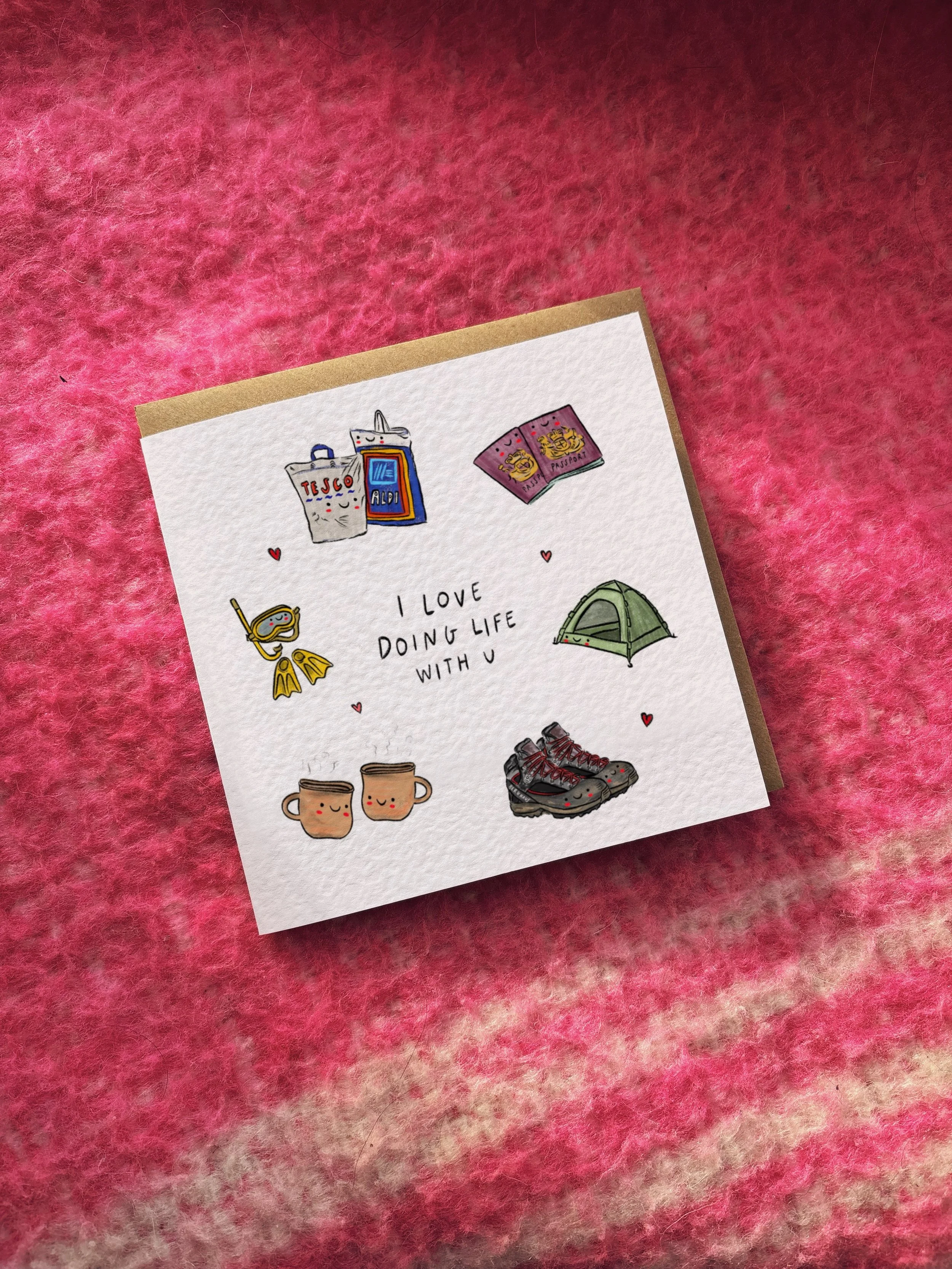 I Love Doing Life With U card (NOT personalised)