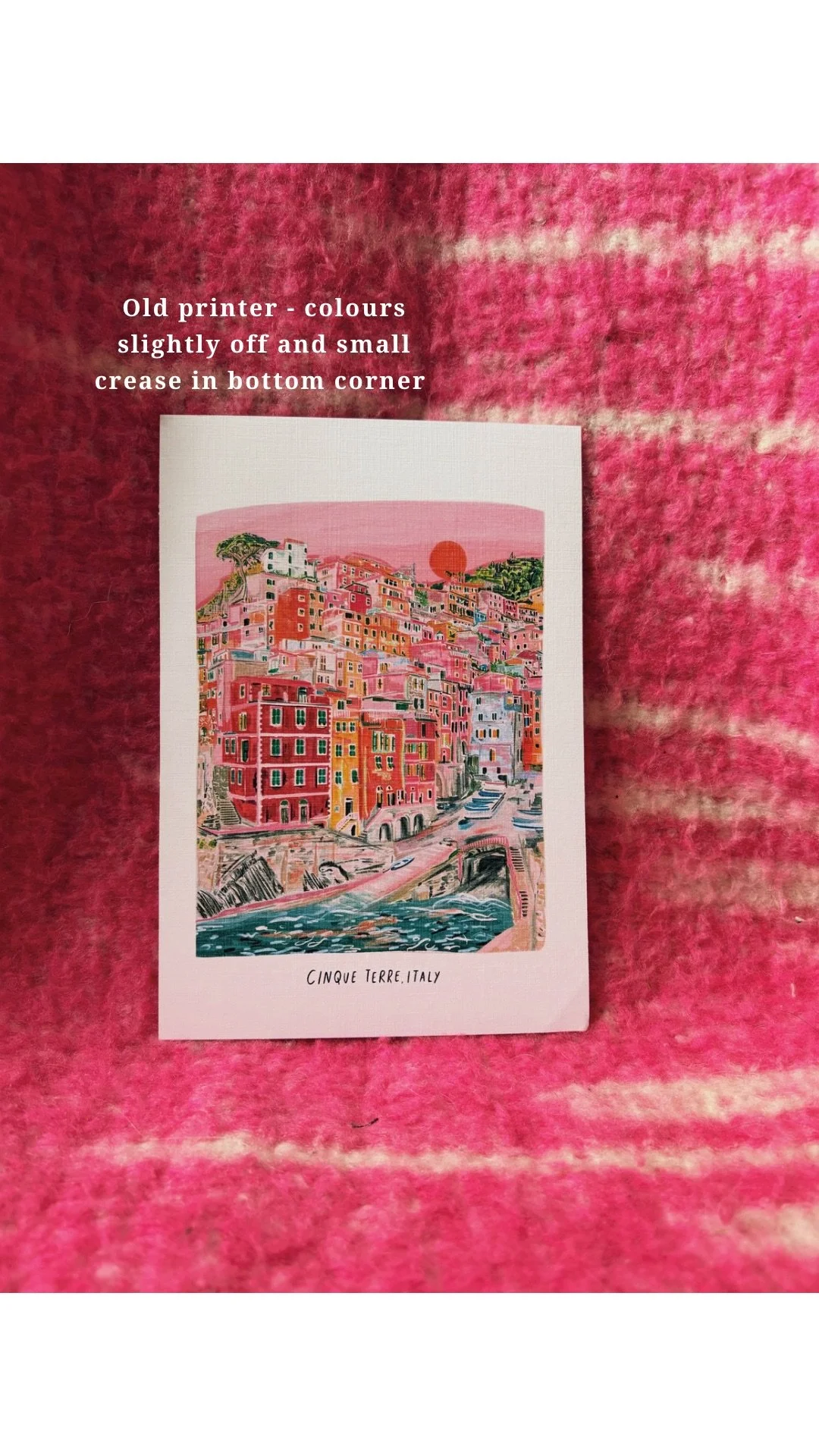 Misprint A5 Print - Cinque Terre