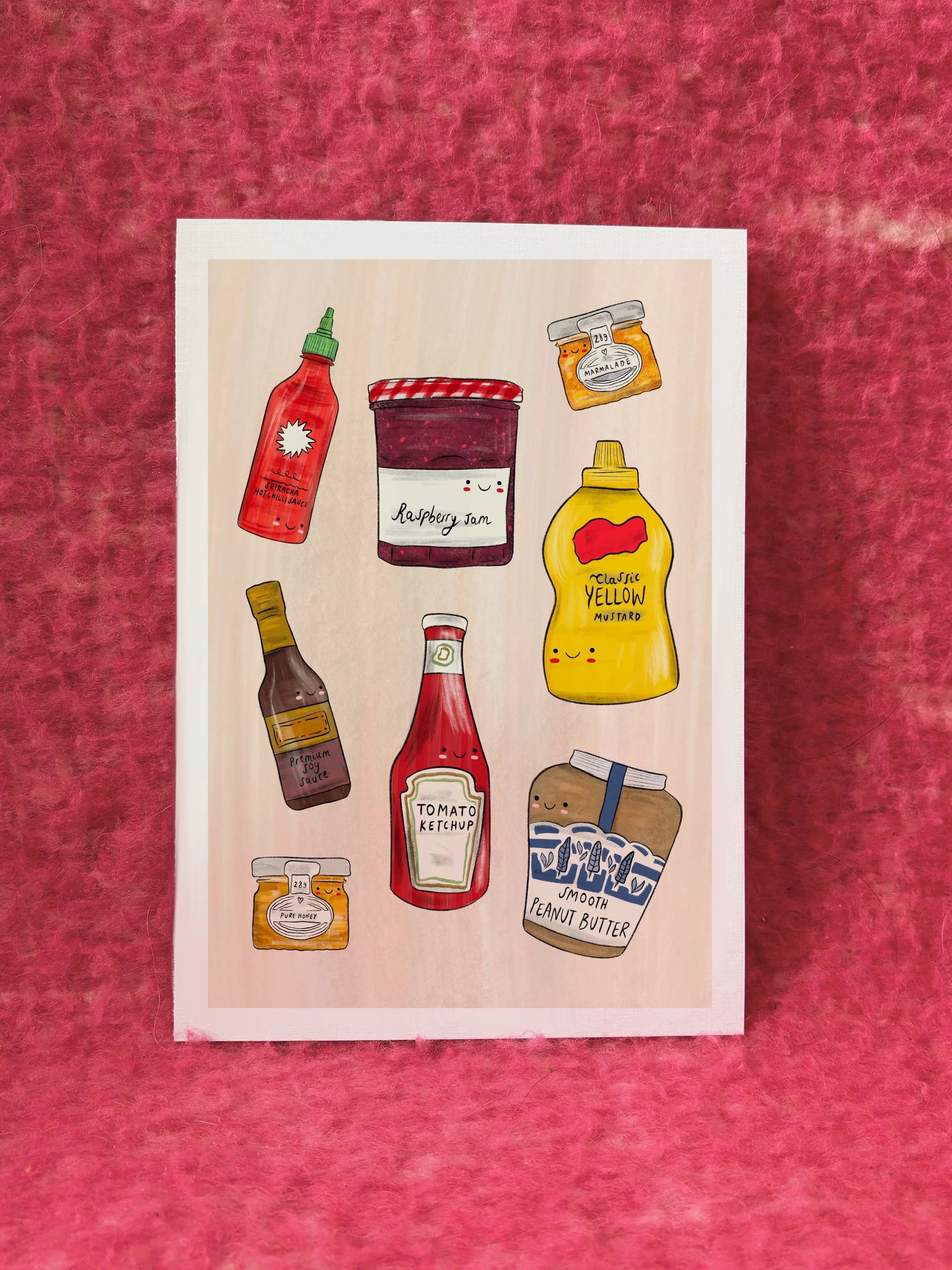 A3 / A4 / A5 Smiley Sauces & Spreads Print