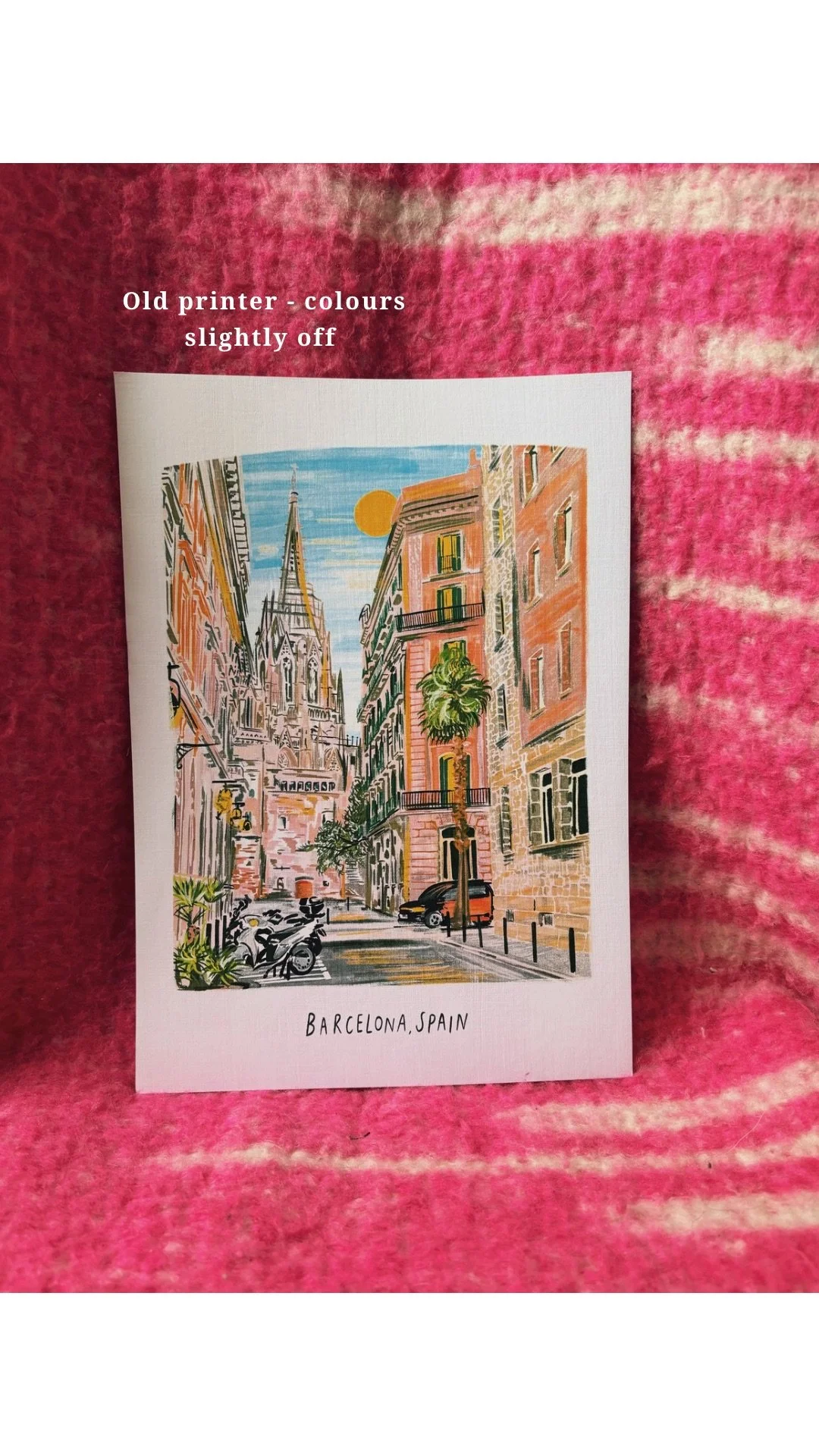 Misprint A4 Print - Barcelona