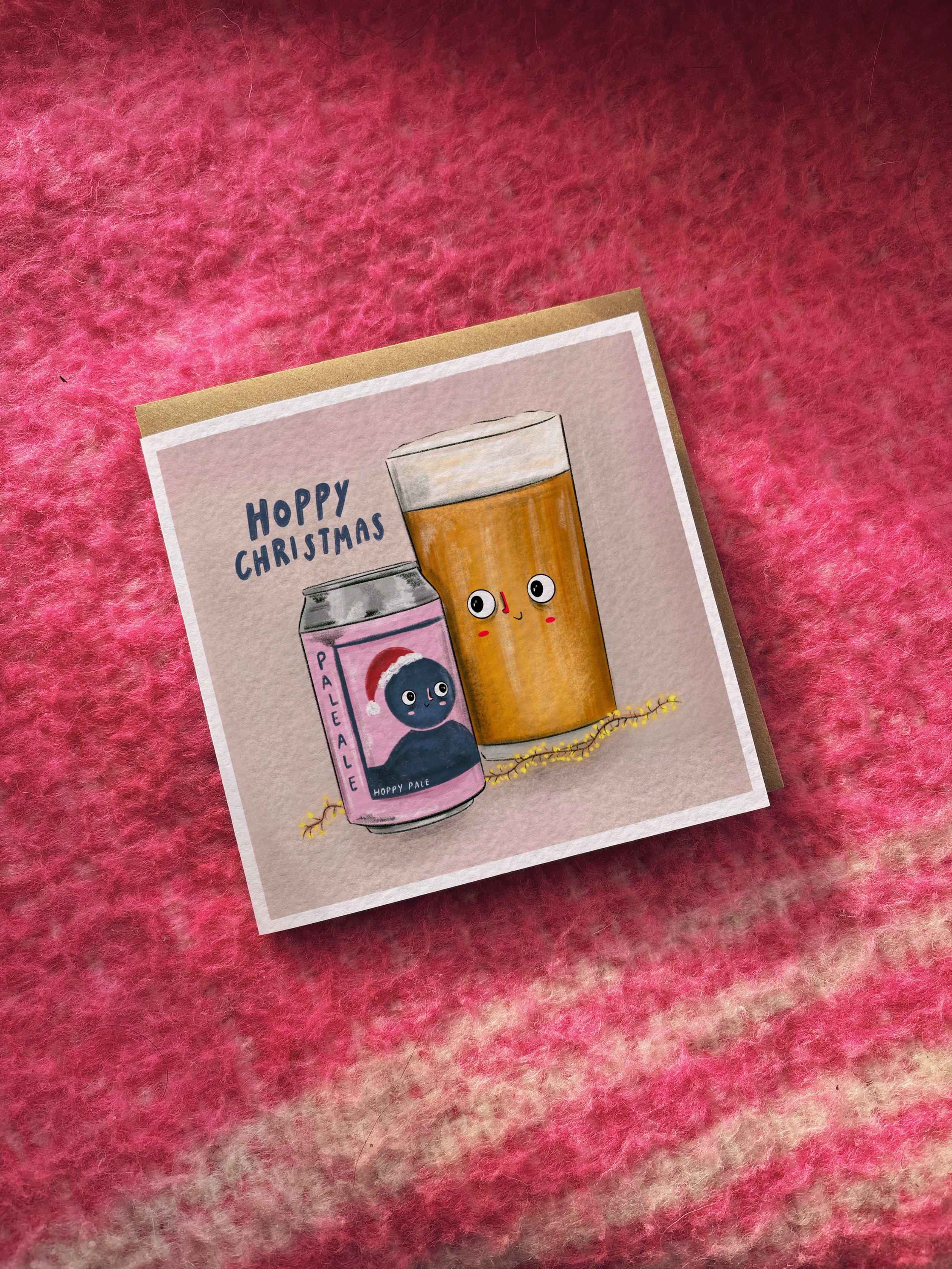 Hoppy Christmas card