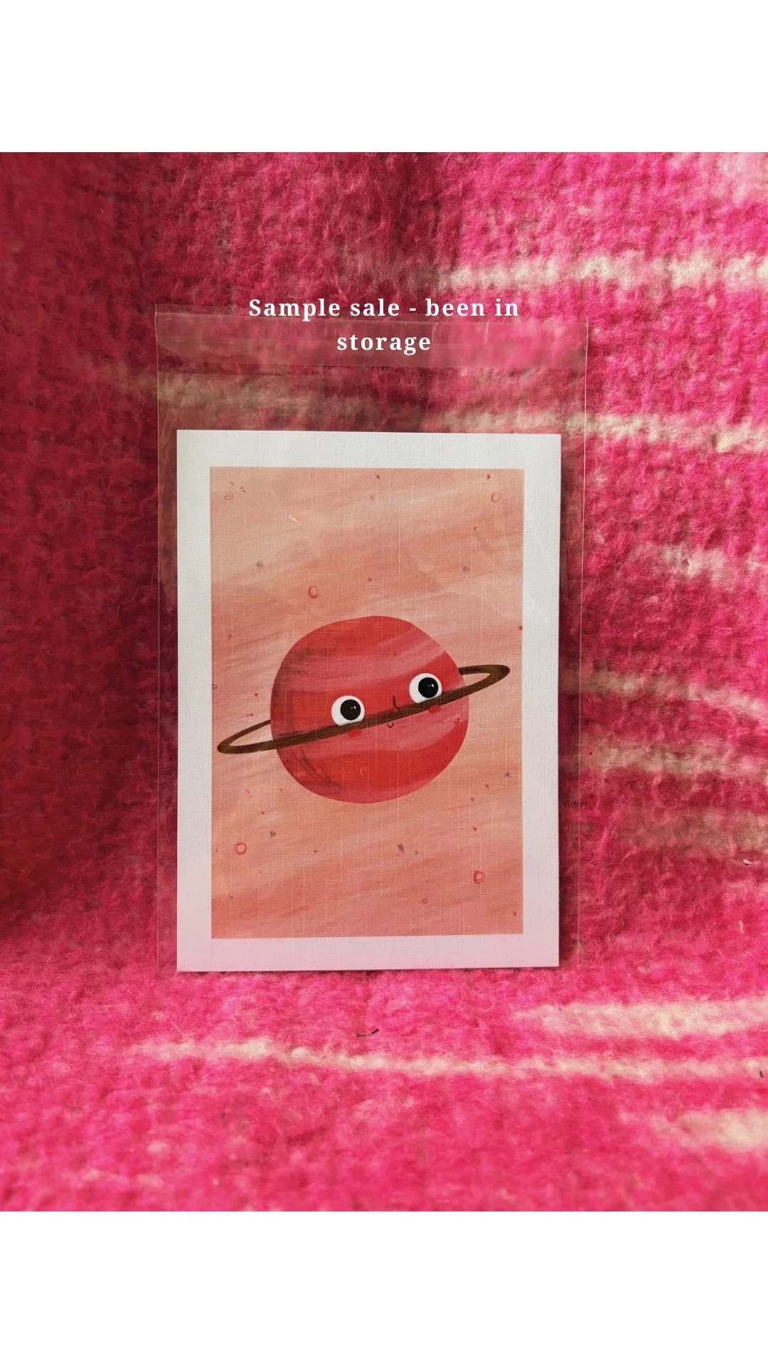 Sample Sale A5 Print - Smiley Saturn