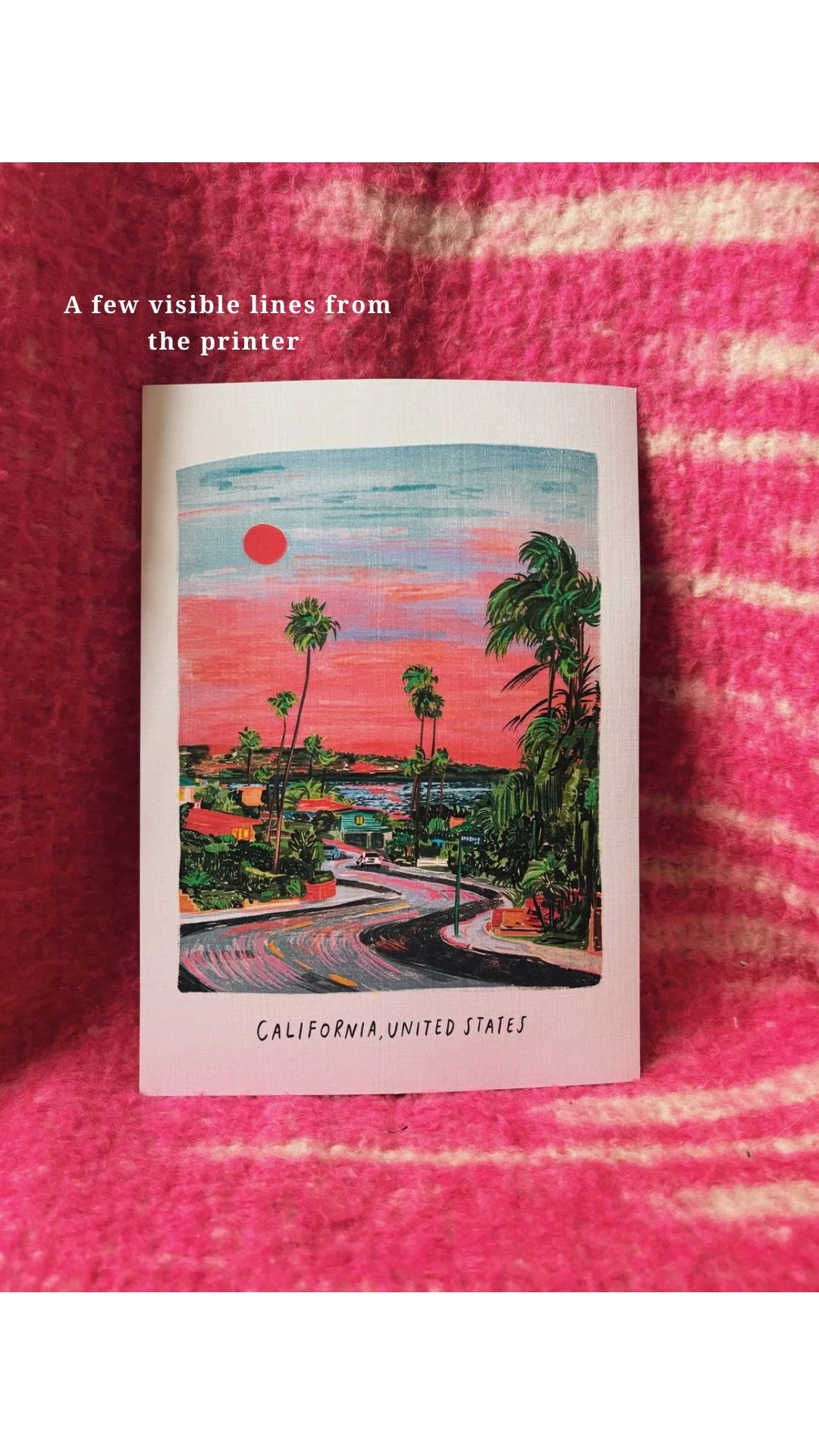 Misprint A4 Print - California