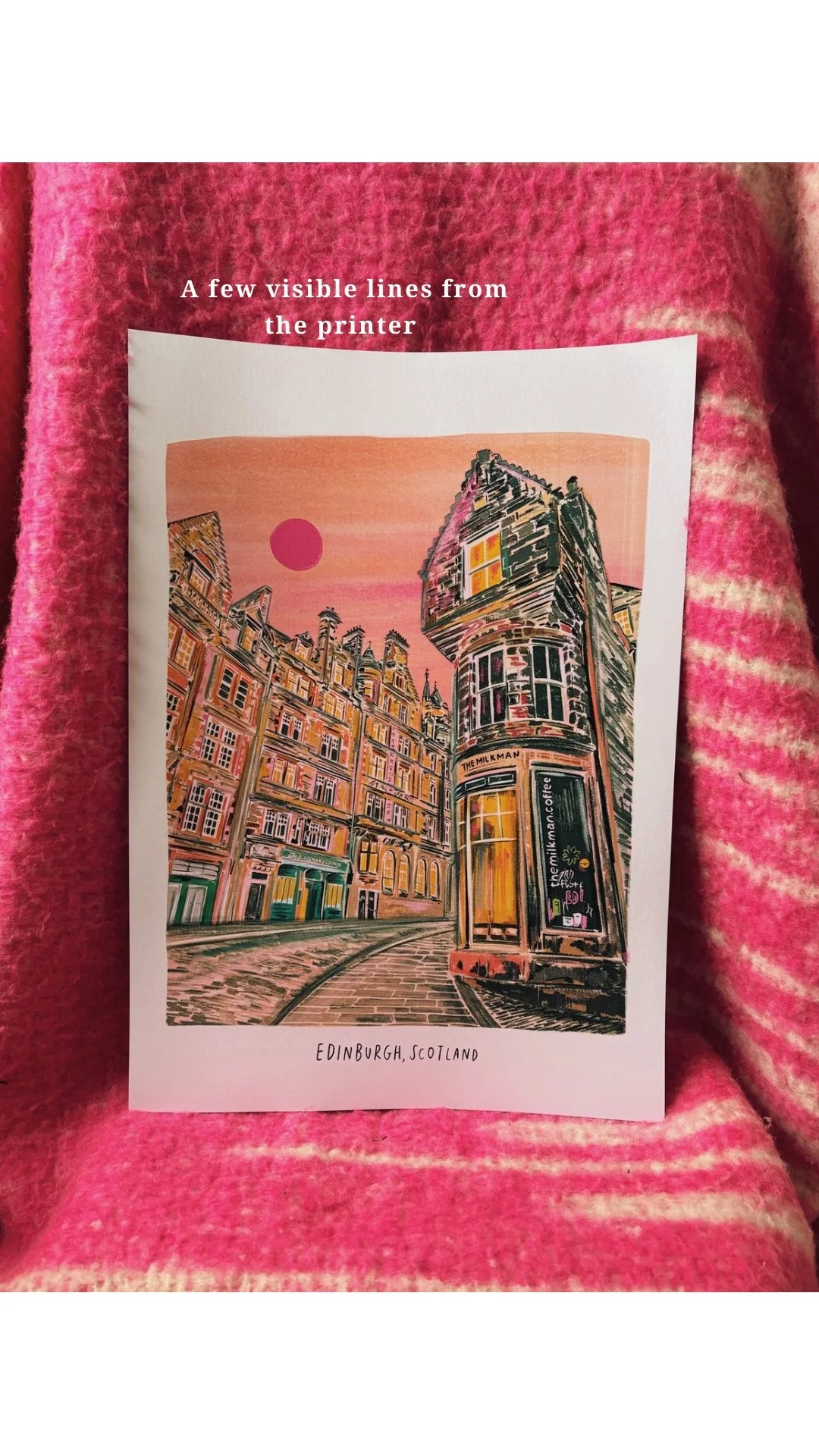 Misprint A3 Print - Edinburgh Cockburn Street