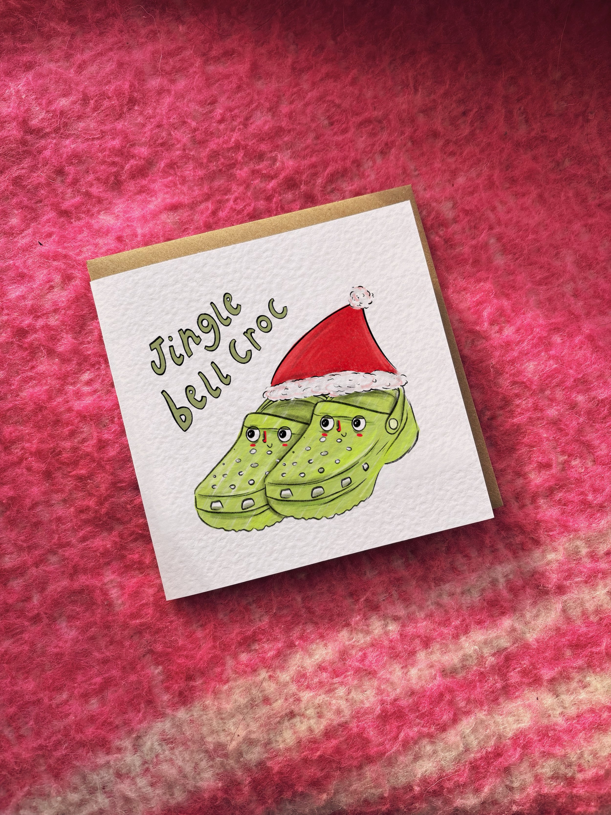Jingle Bell Croc card