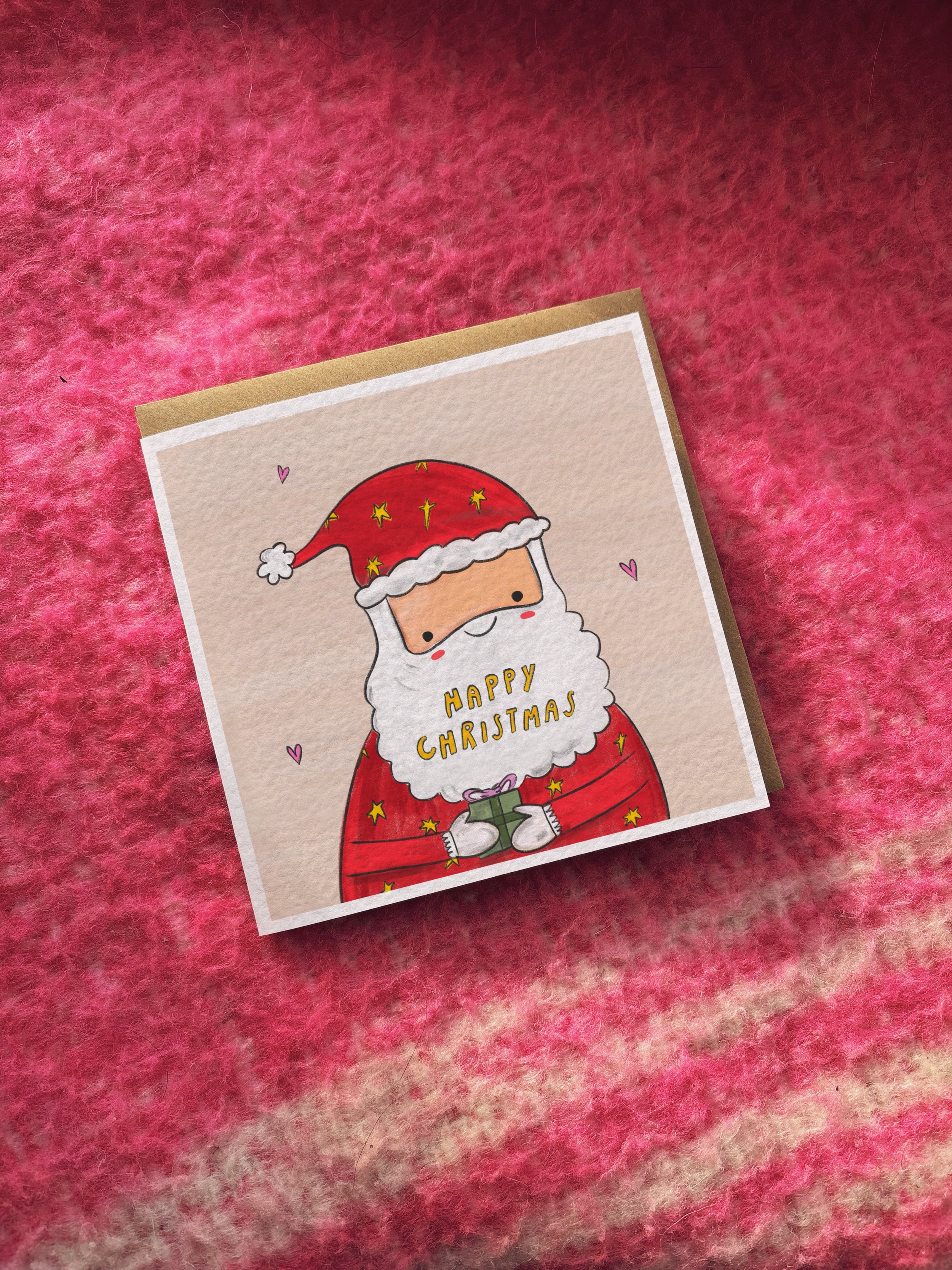 Happy Christmas card (Santa)