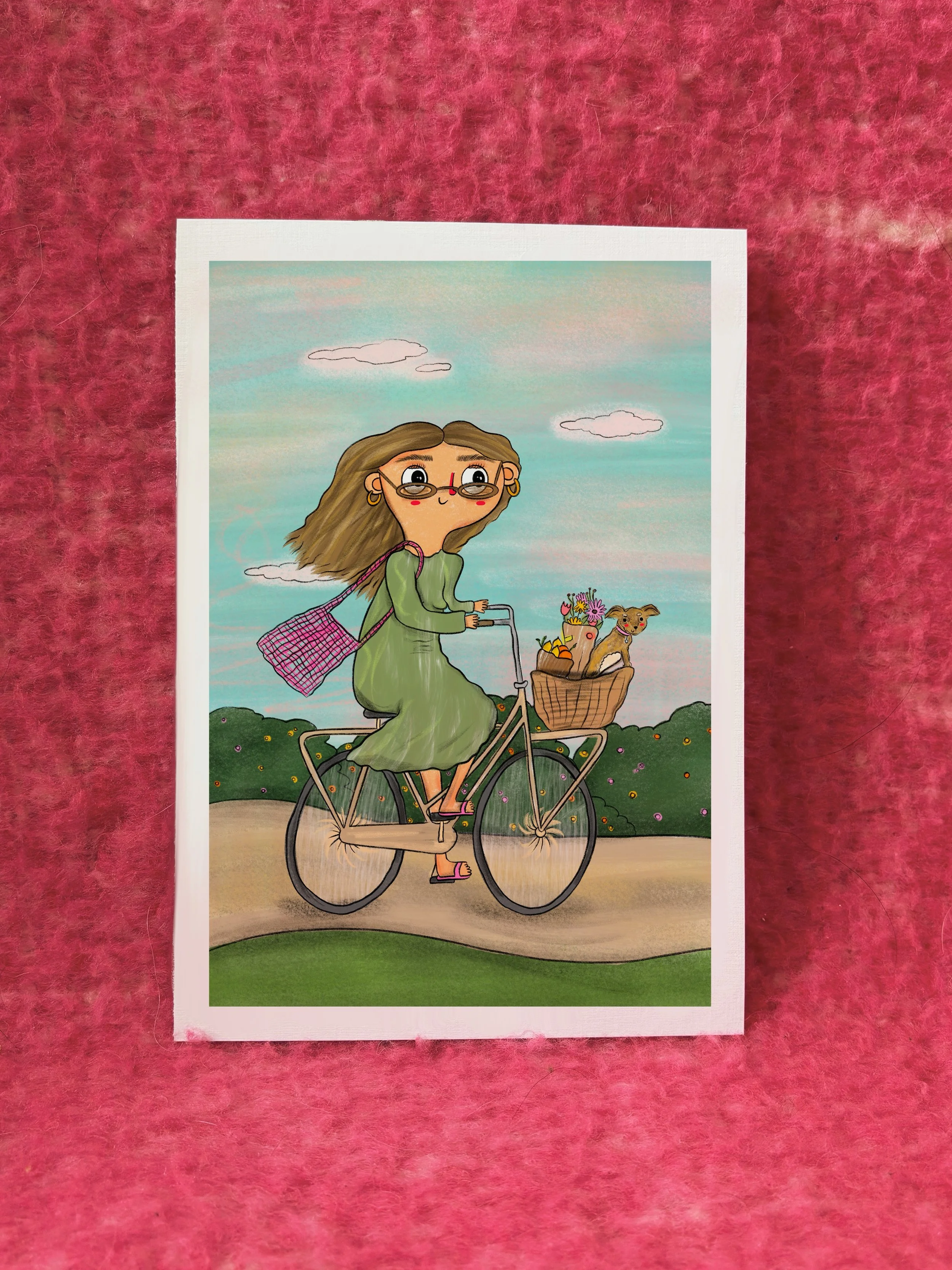 A3 / A4 / A5 On Yer Summer Bike Print