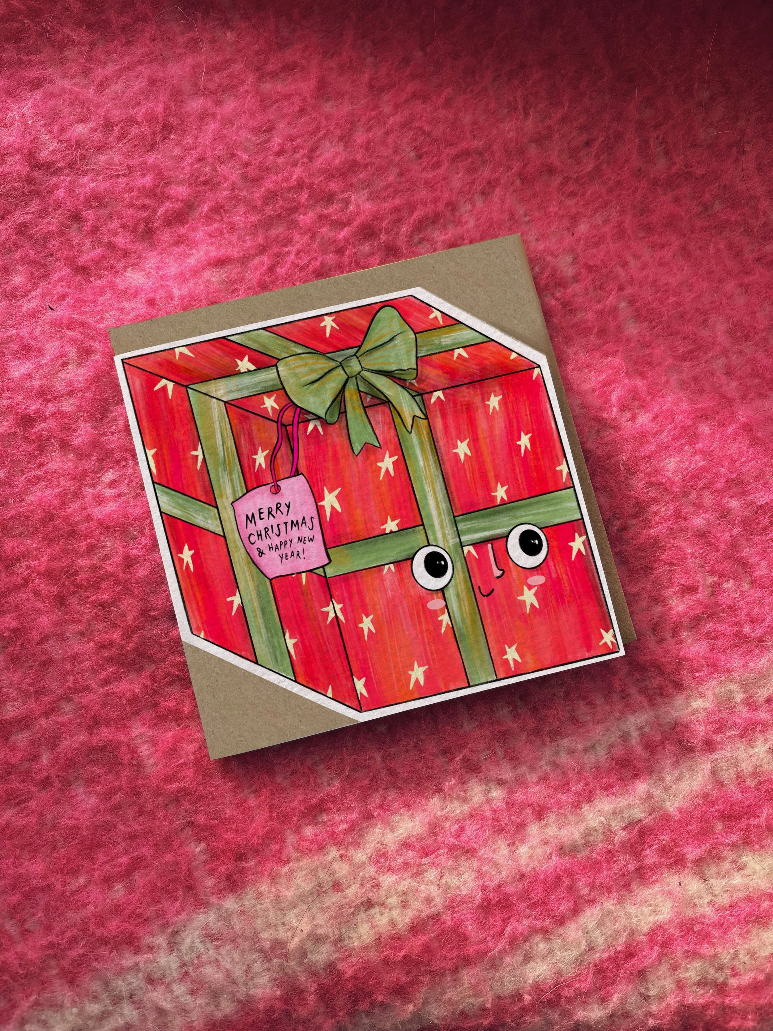 Merry Christmas & Happy New Year card (present)
