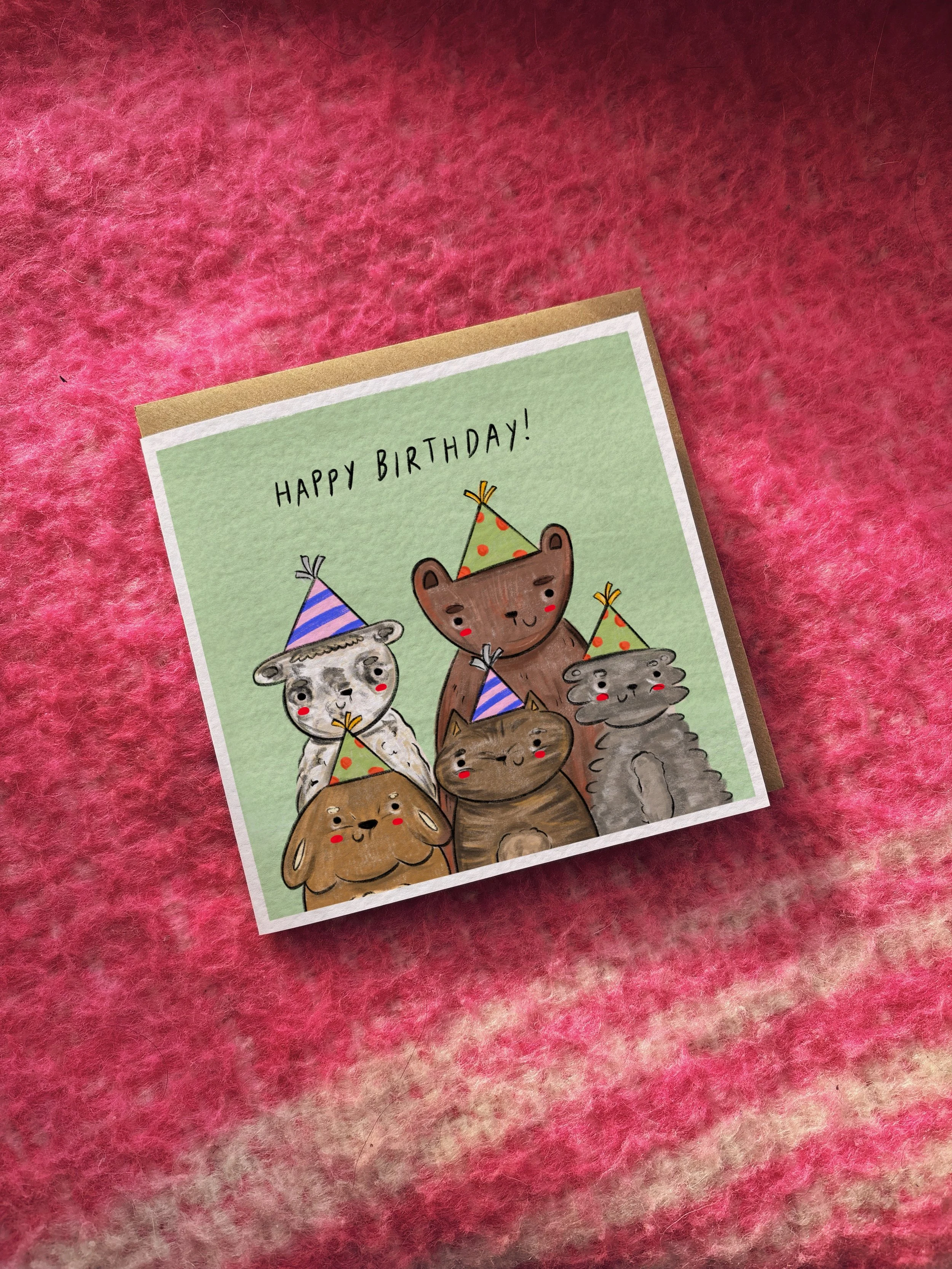 Party Animals Birthday card