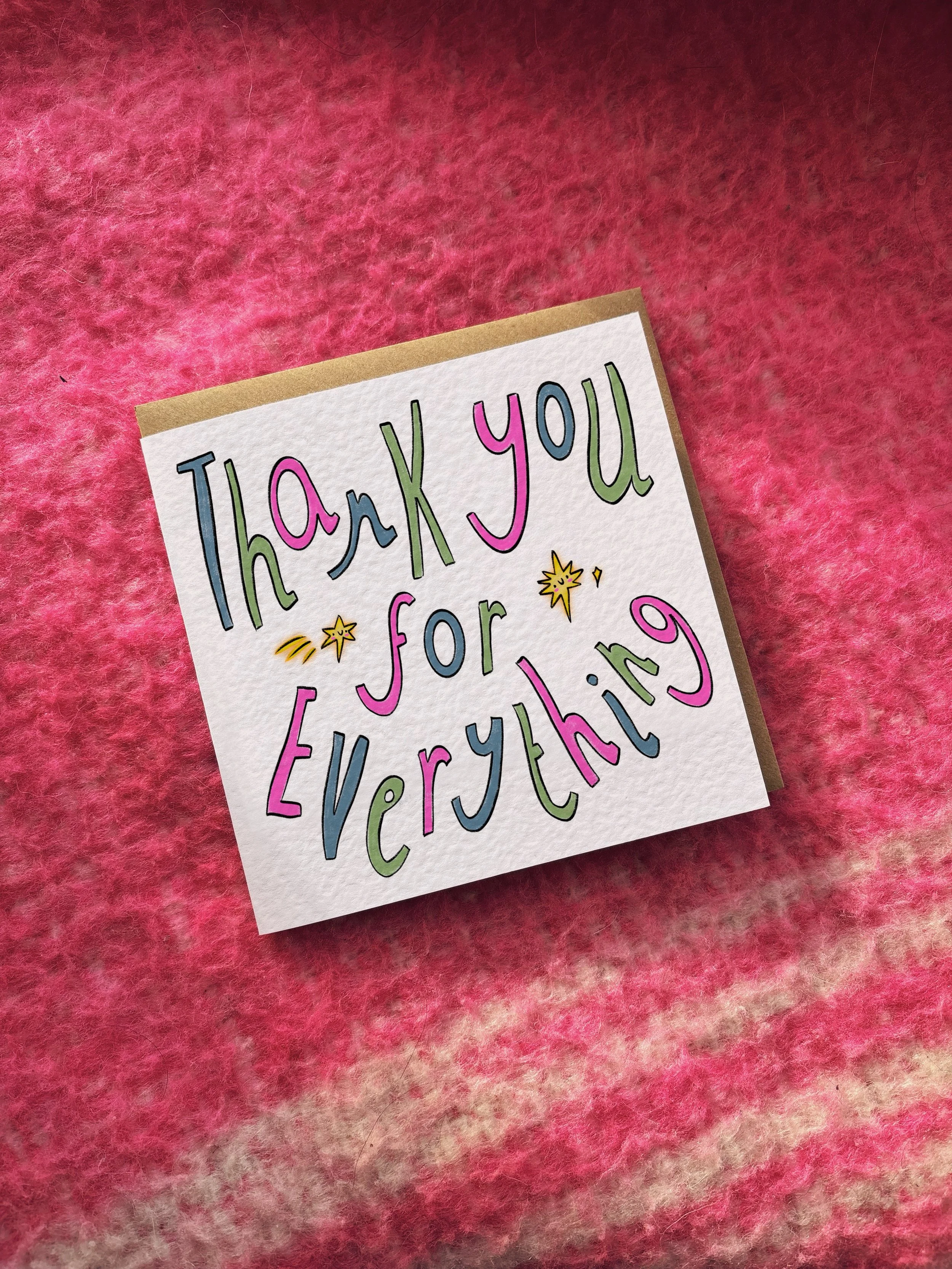Thank You For Everything card