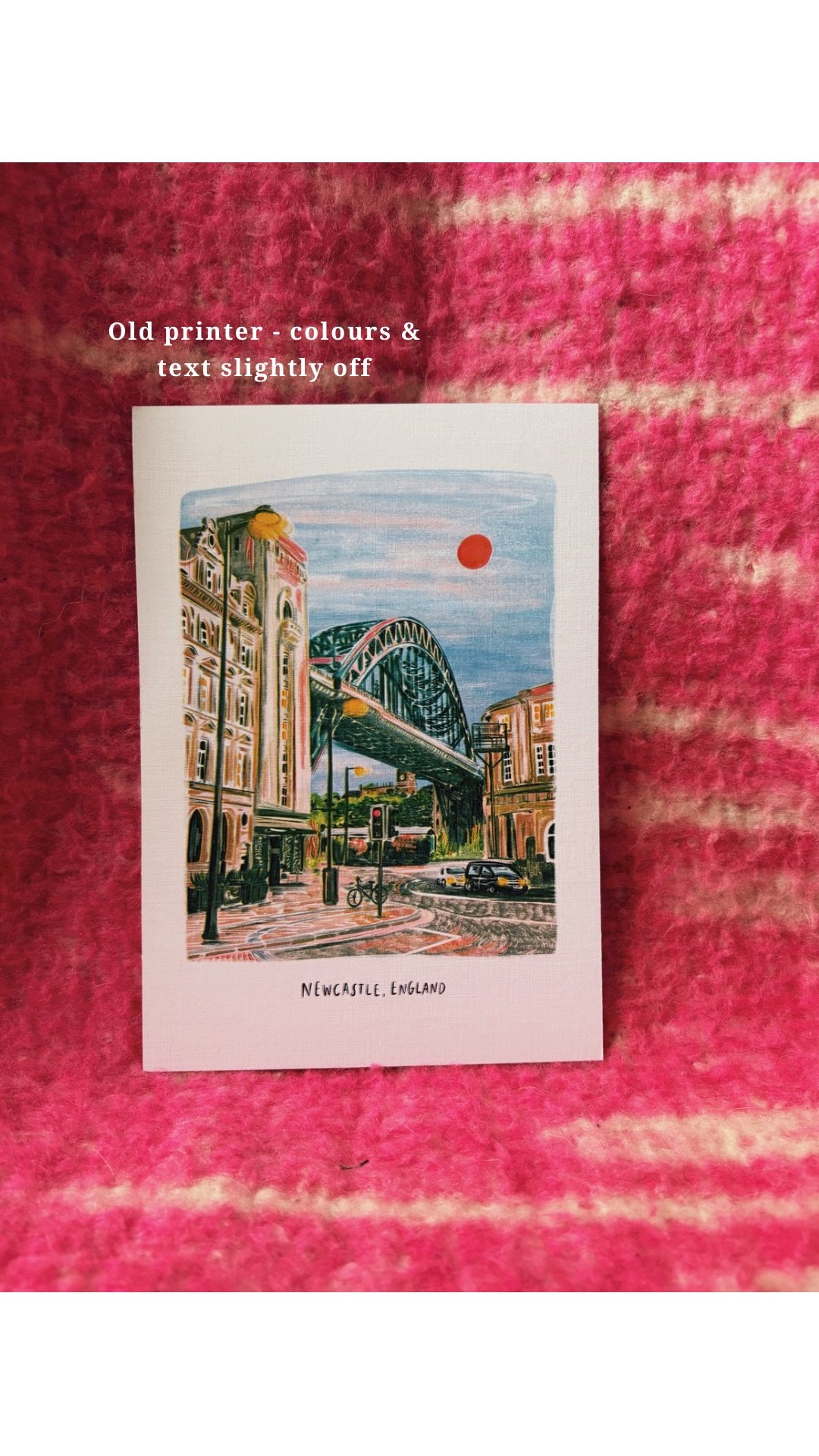 Misprint A5 Print - Newcastle