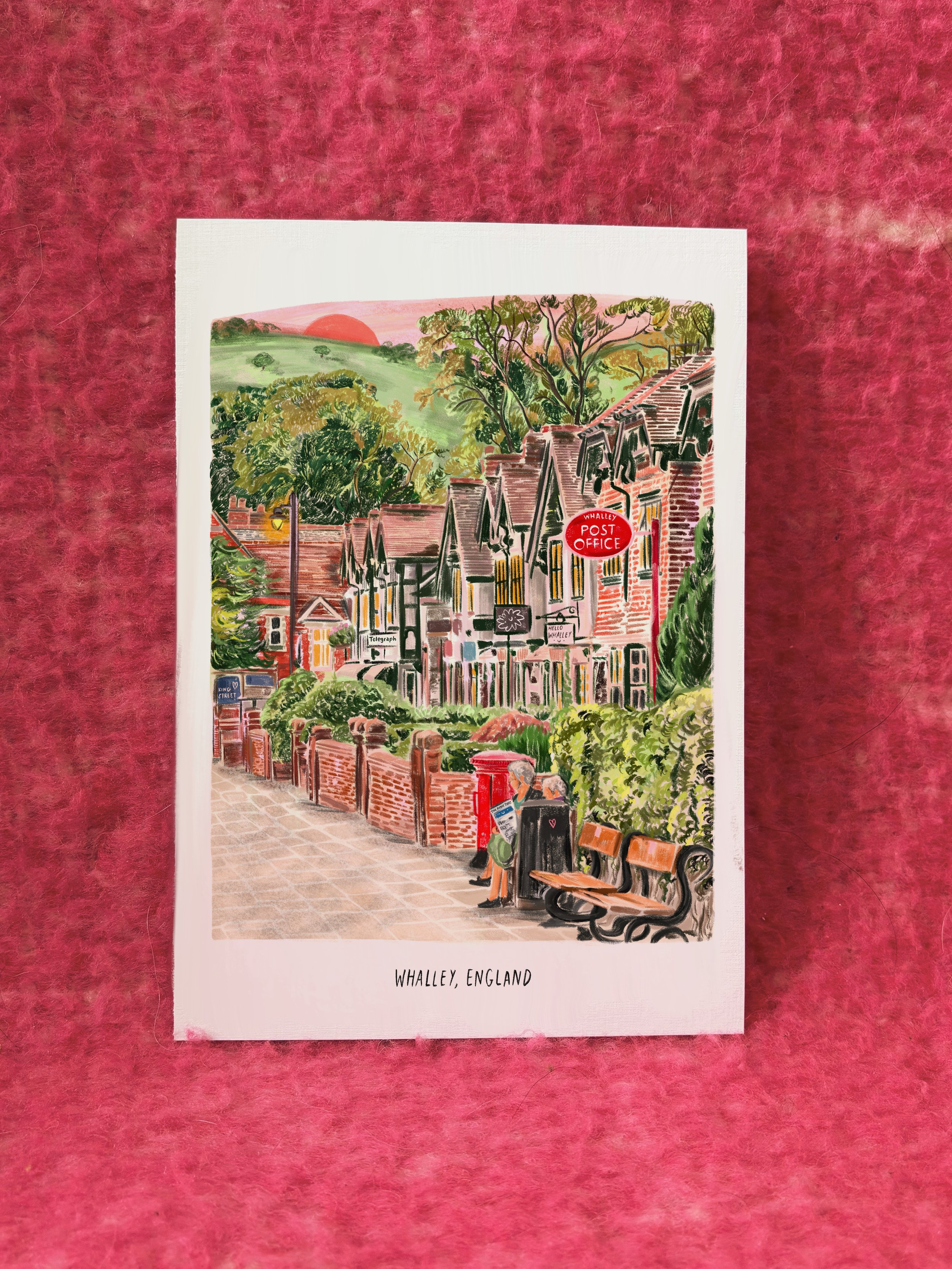 A3 / A4 / A5 Wander through Whalley print - with or without text