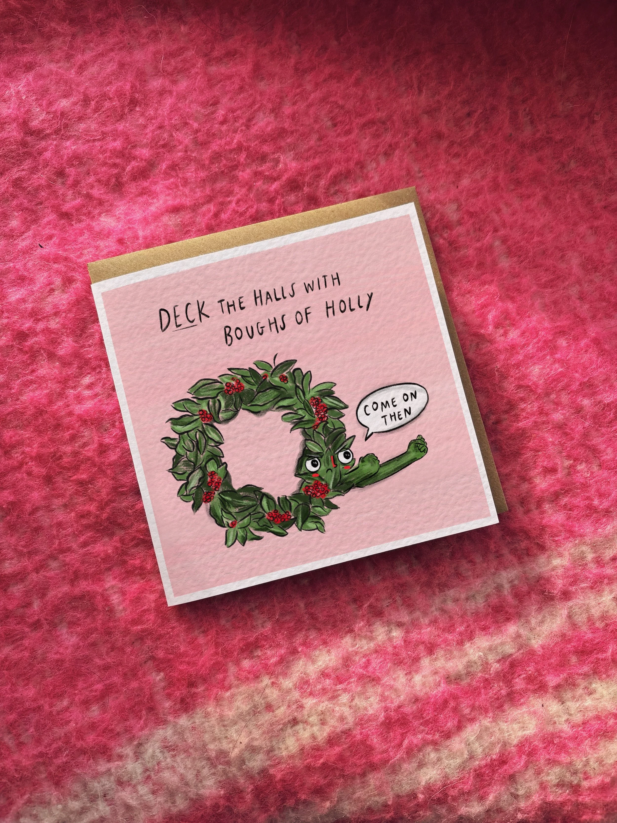 Deck the Halls With Boughs of Holly card