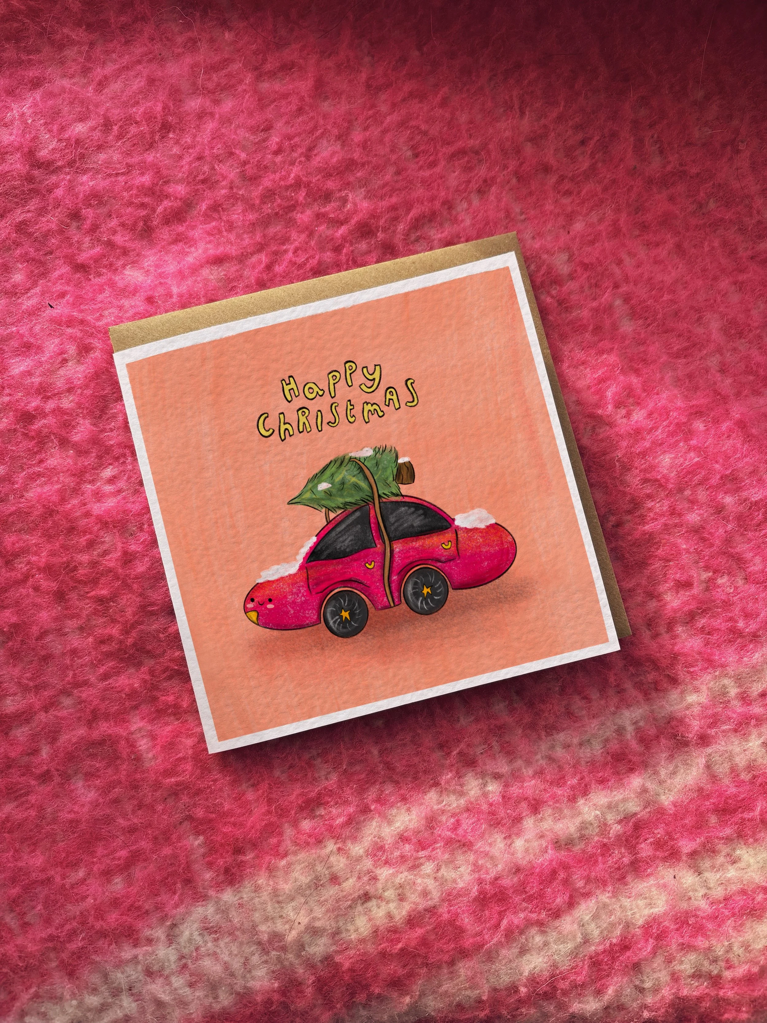Driving Home for Christmas card