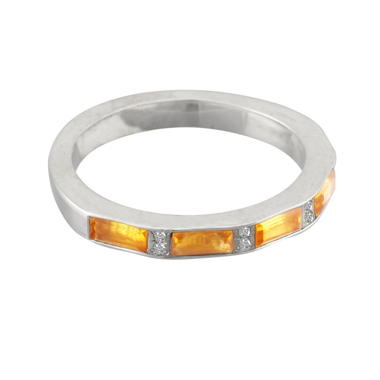 Citrine Half Eternity
