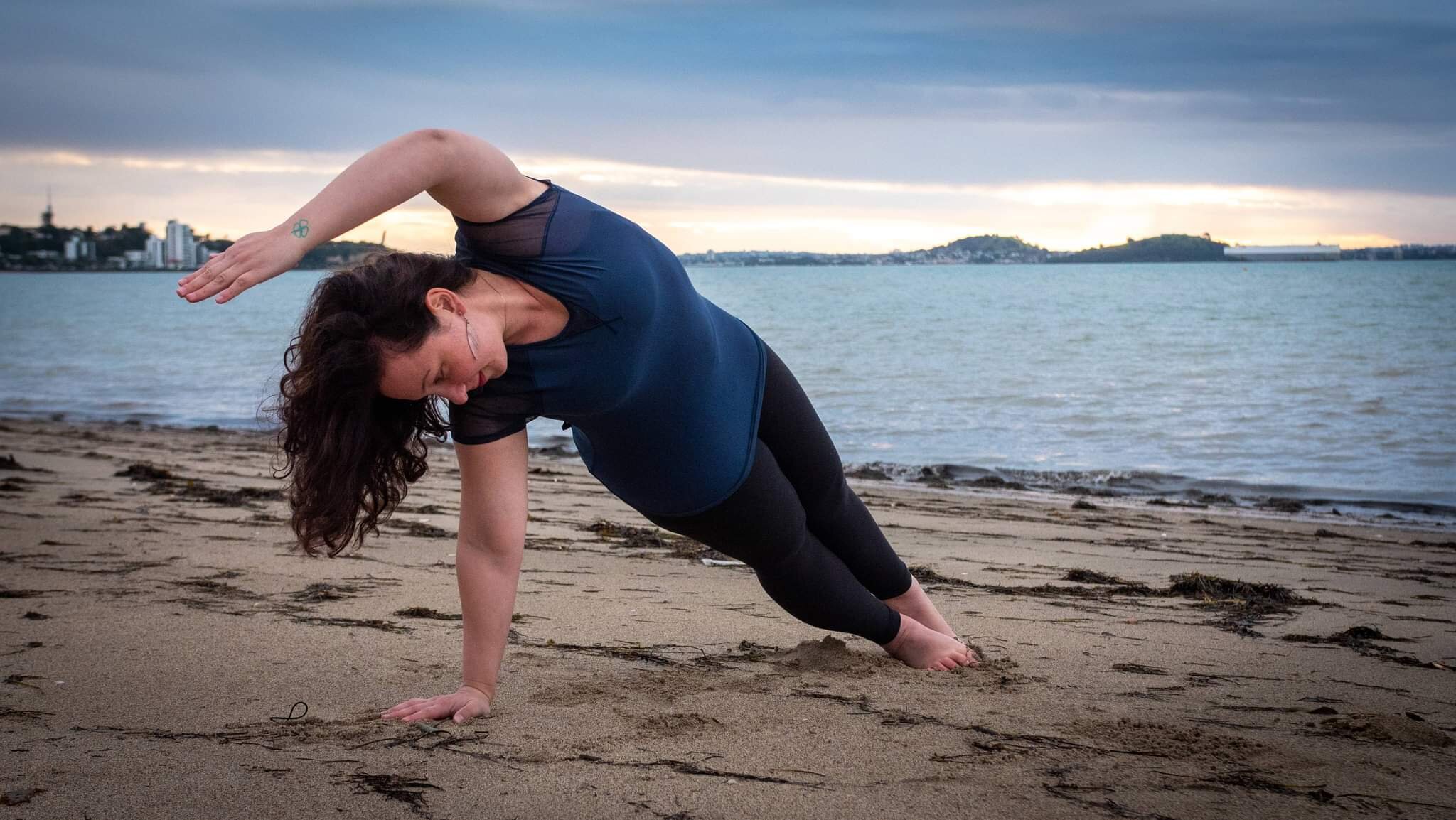 Yoga on the beach